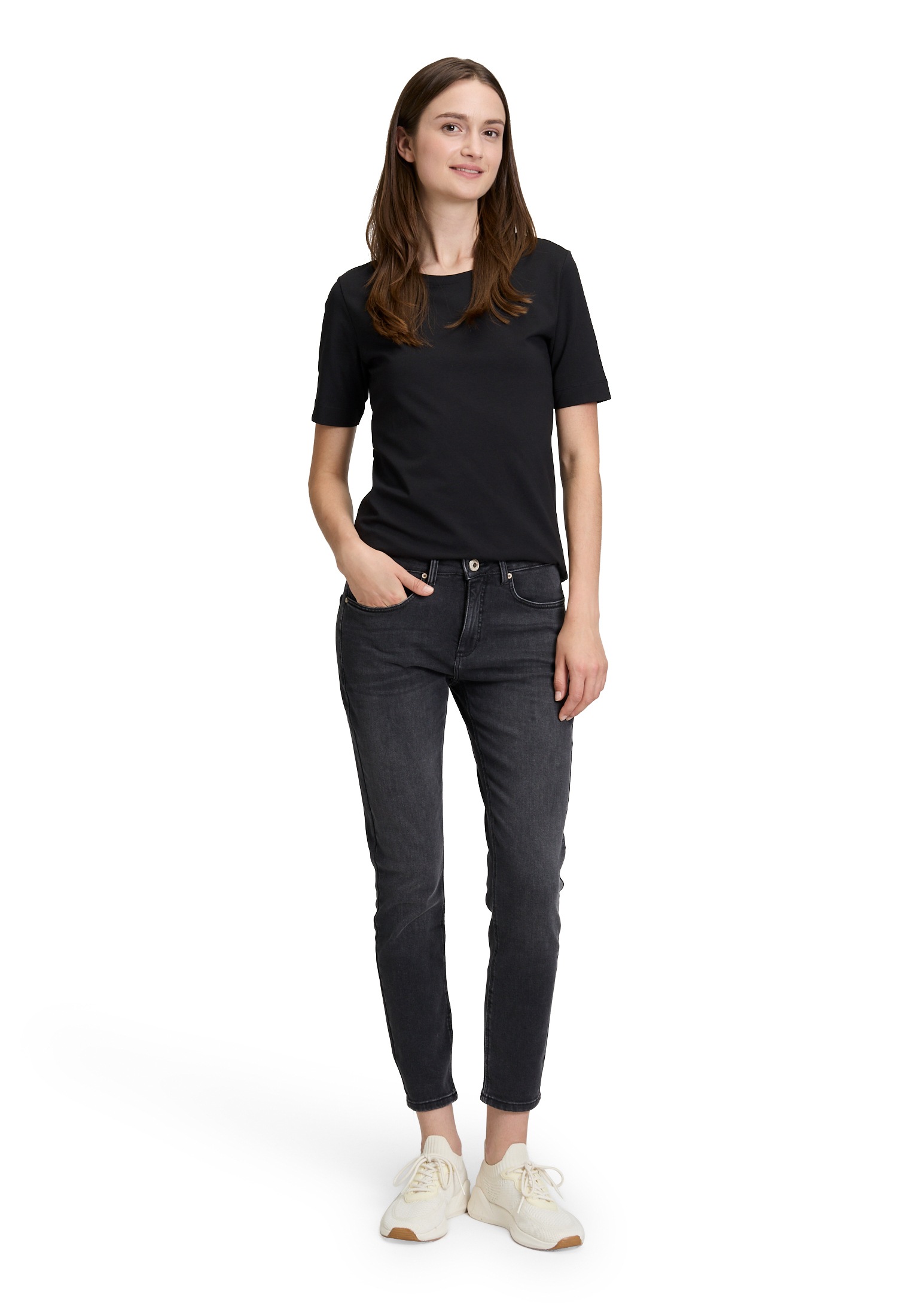 Betty&Co T-Shirt »Basic Shirt mit Rundhalsausschnitt«