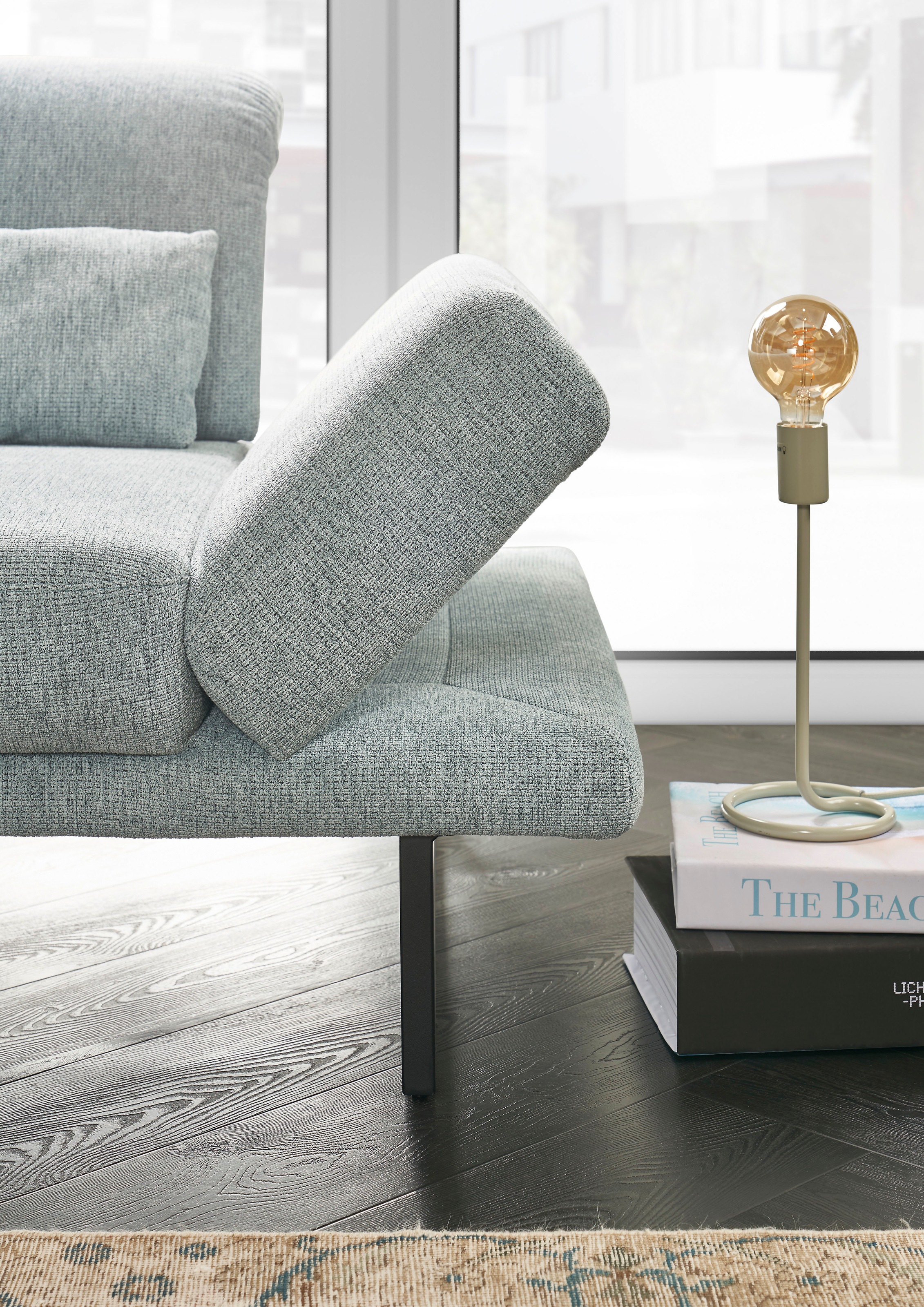 3C Candy Ecksofa »Mallow Designsofa mit Komfortfunktionen, modern und bequem, L-Form«, Verstellbare Armlehne und Kopfteil, manuelle Sitztiefenverstellung