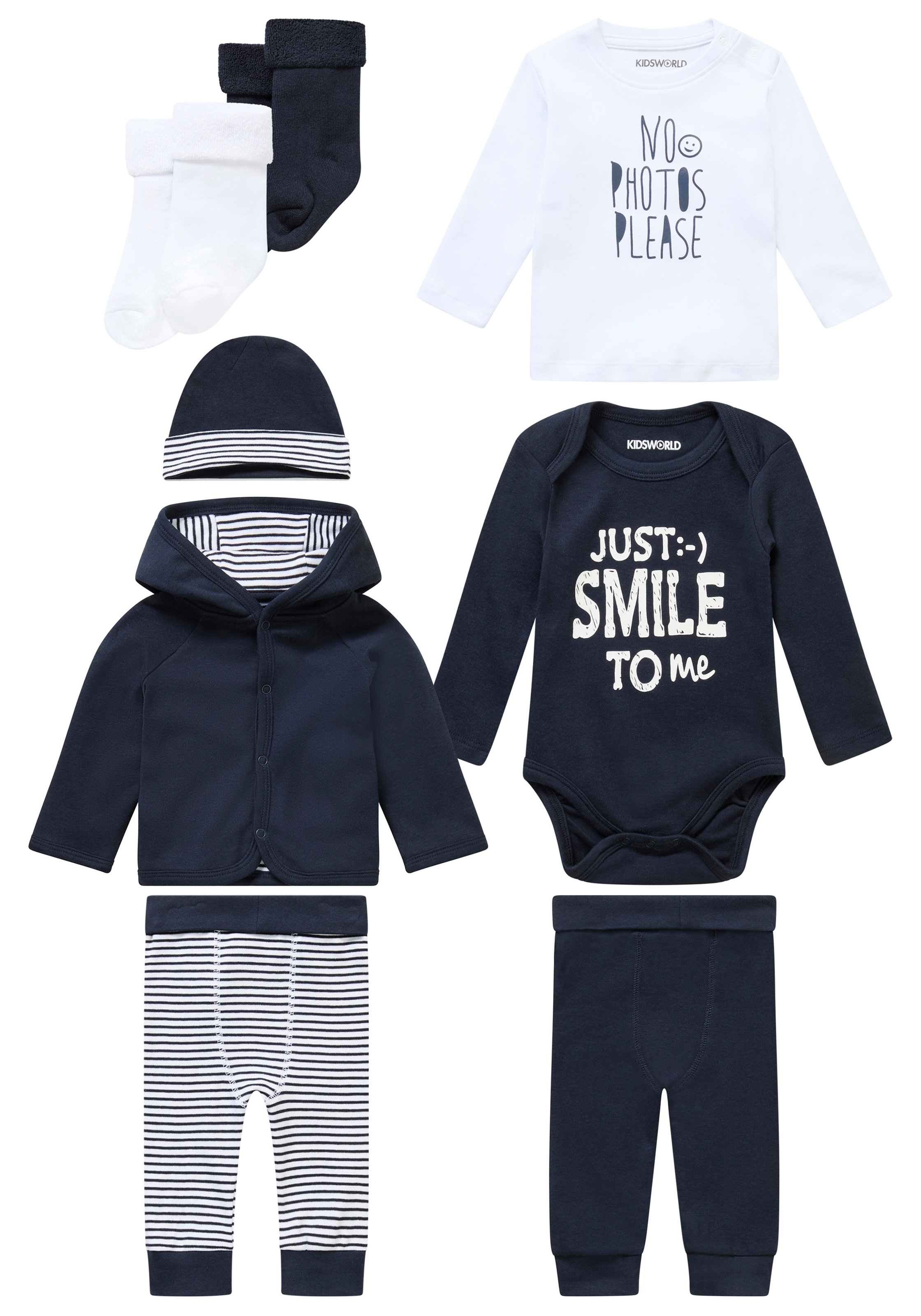 Klitzeklein Starterpaket »8tlg. Baby-Set«, 8 Stk. aus Bio-Baumwolle
