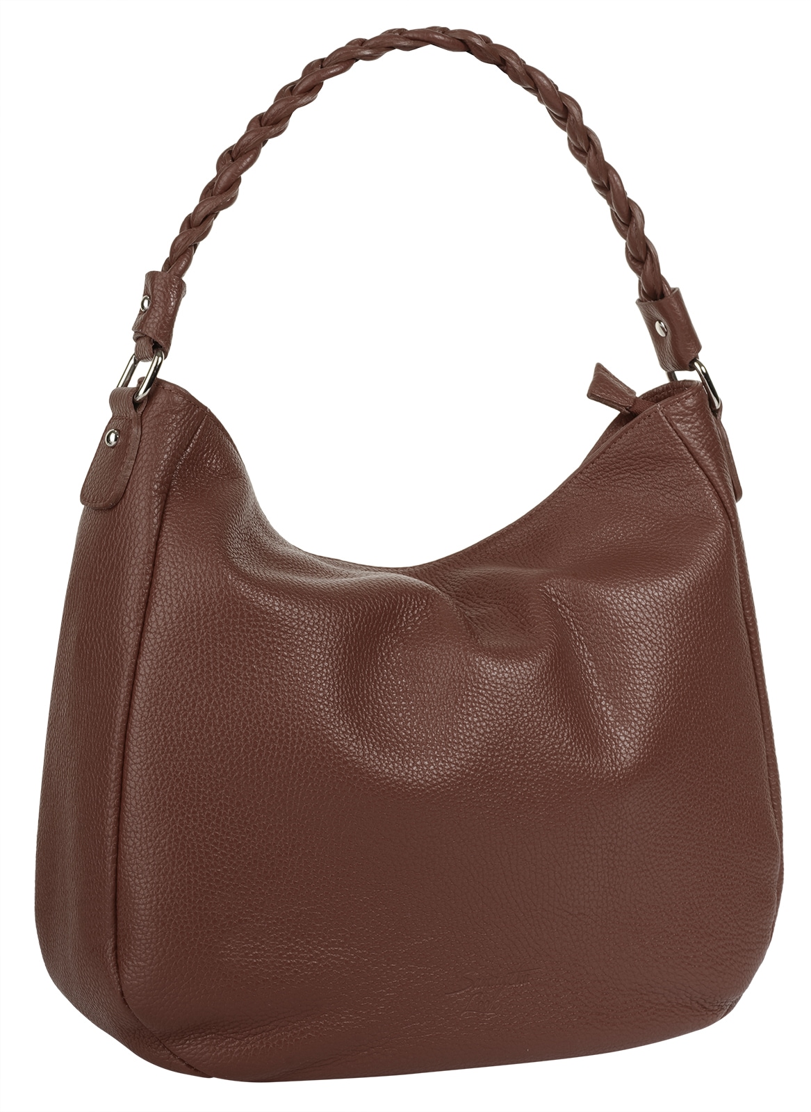 Samantha Look Henkeltasche echt Leder, Made in Italy