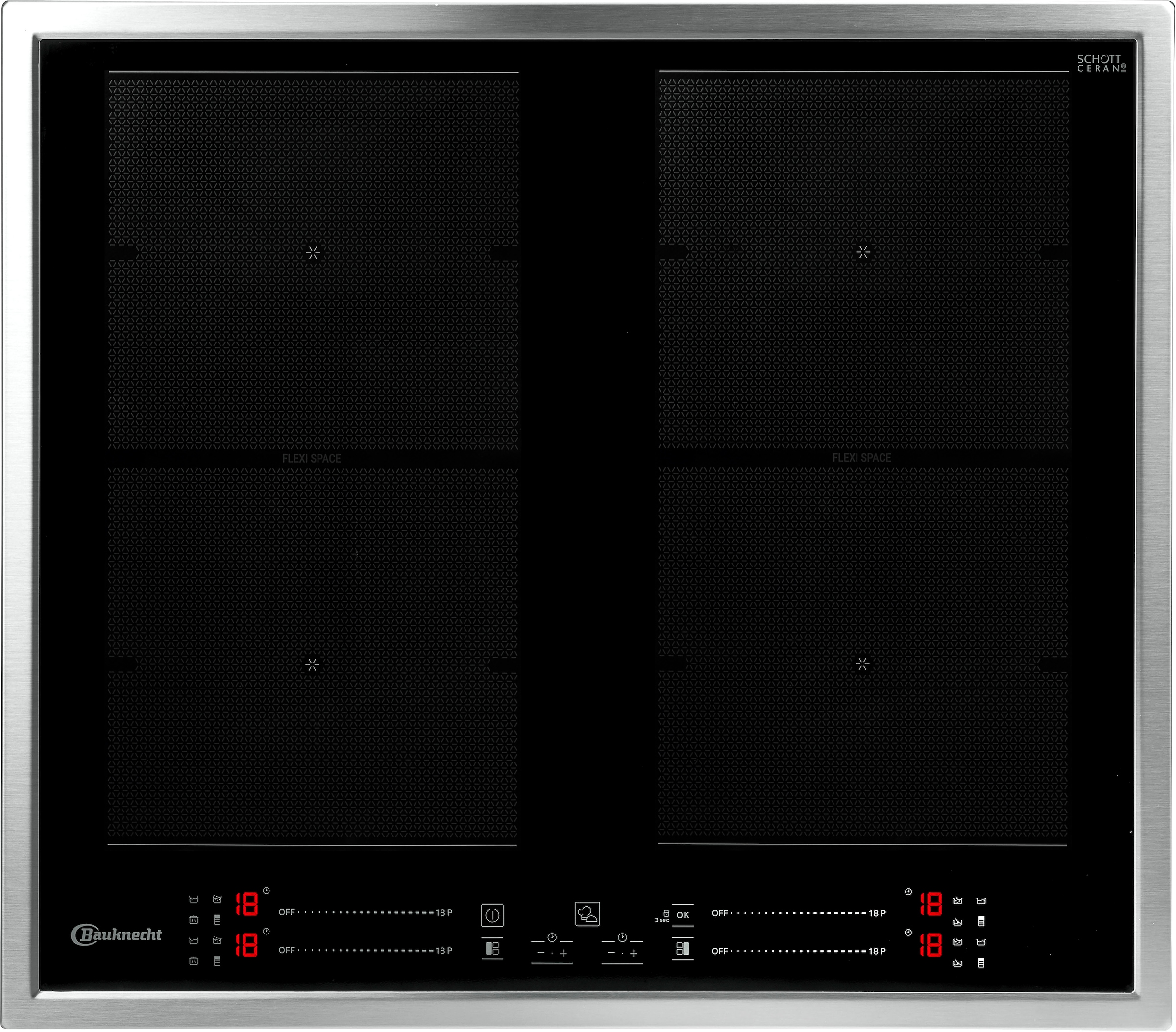 BAUKNECHT Flex-Induktions-Kochfeld von SCHOTT CERAN® »BS 3460F FT«