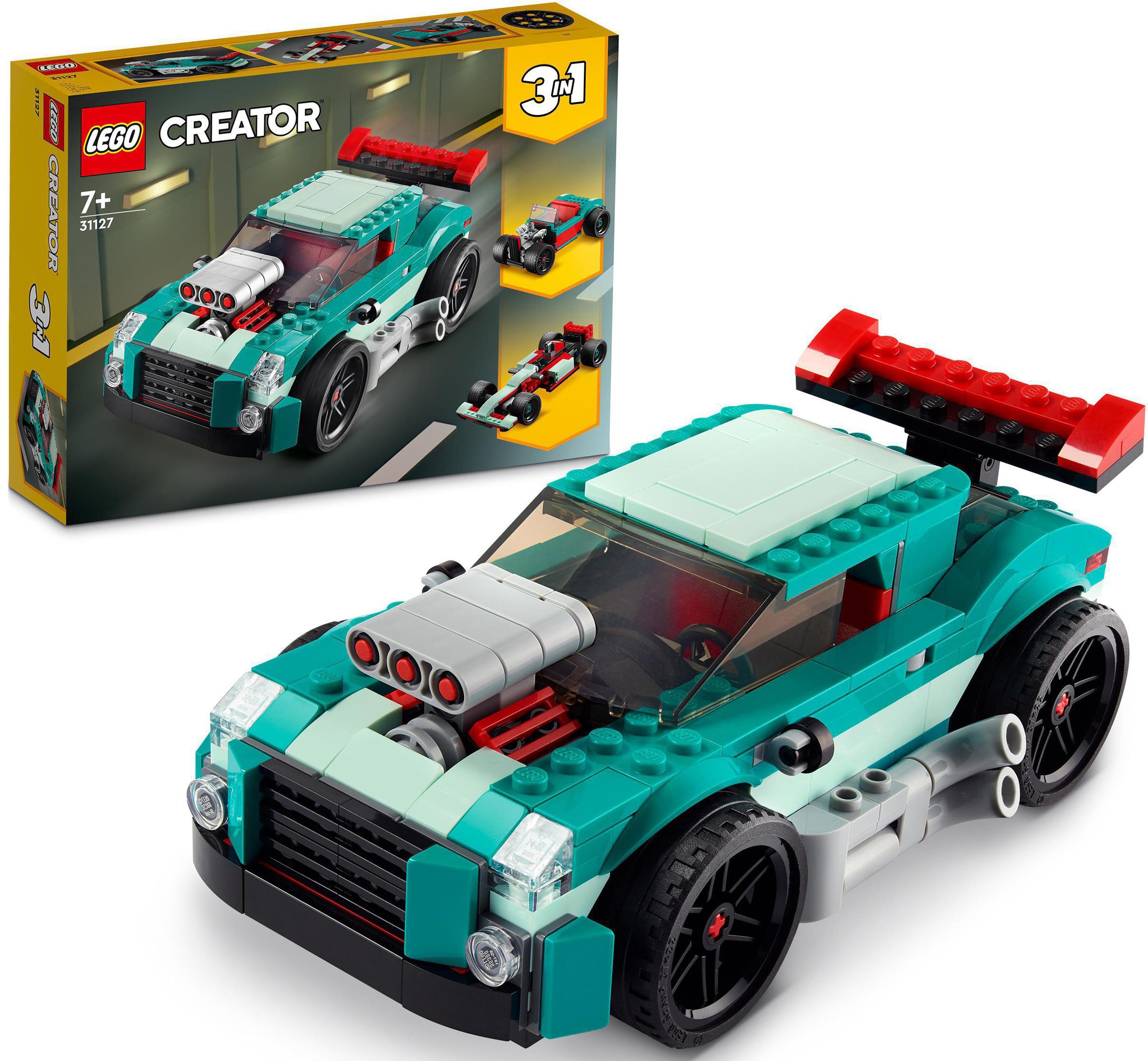 LEGO® Konstruktionsspielsteine »Straßenflitzer (31127), LEGO® Creator 3in1«, (258... kaufen