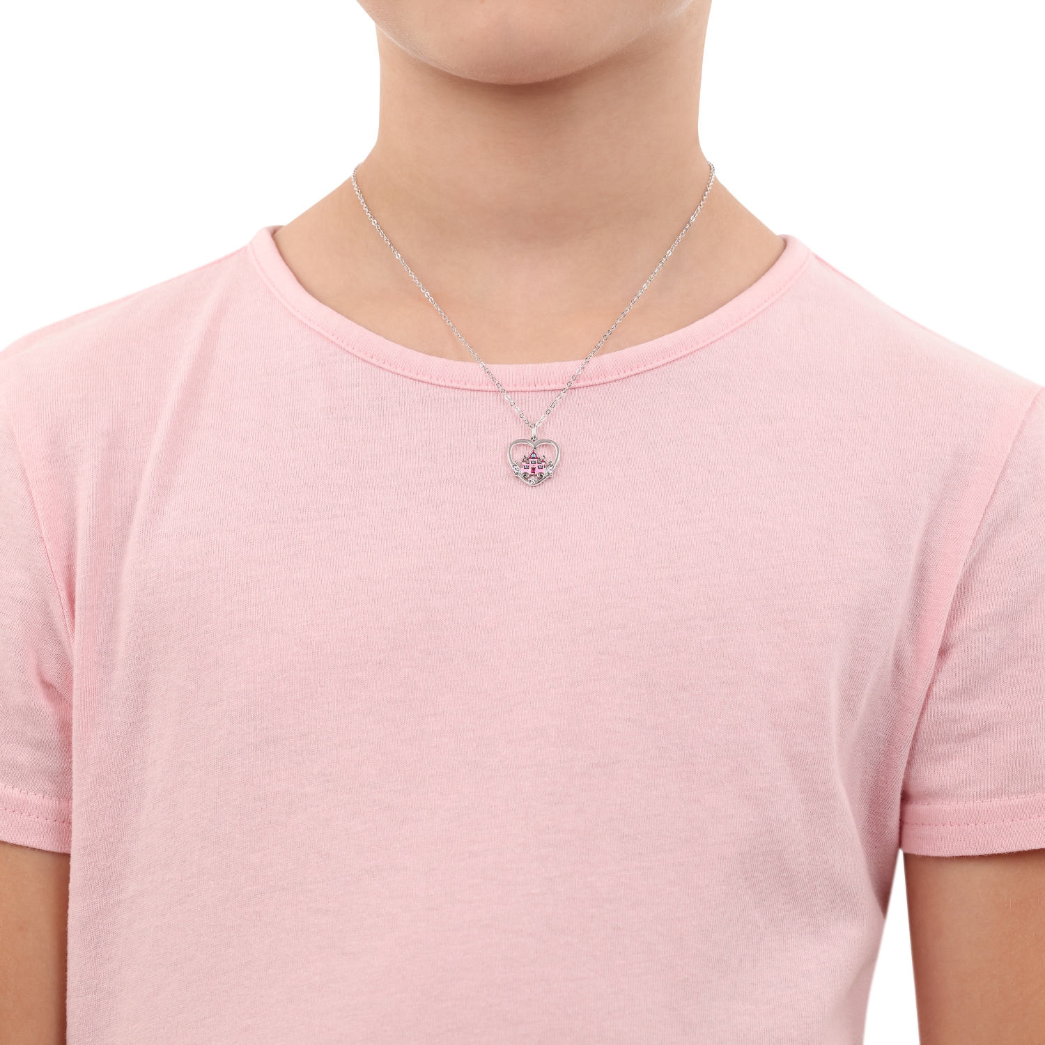 Prinzessin Lillifee Kette mit Anhänger »Herz/Schloss-Optik« mit Zirkonia (synth.)