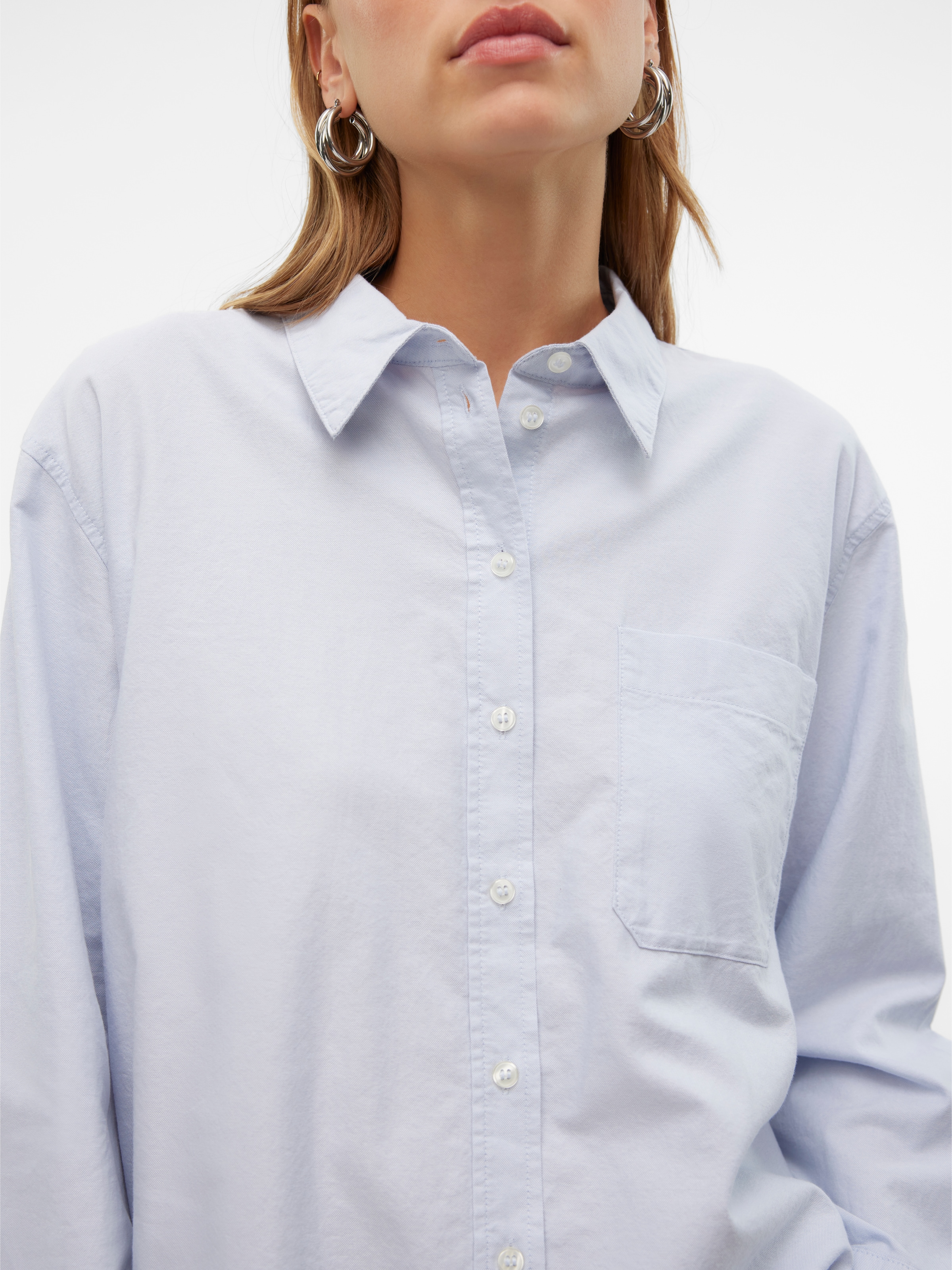 Vero Moda Langarmbluse »VMIDA OXFORD SHIRT WVN GA NOOS«