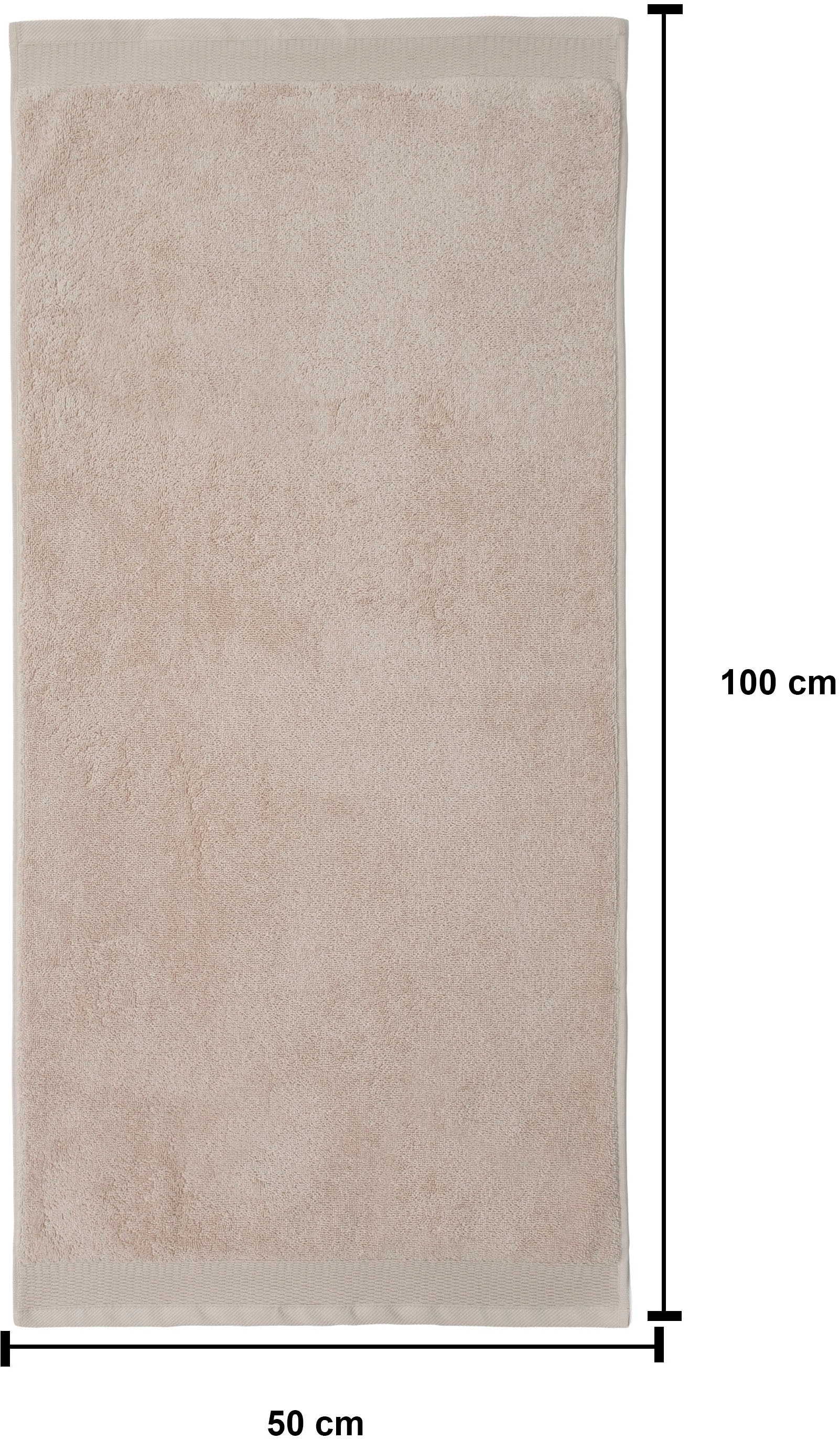 OTTO home Handtücher »Fenya, flauschig und weich, Premium Handtücher 550gr/m²« mit Bordüre, Set, 100% Baumwolle, Hotel-Qualität, 5 Jahre Garantie