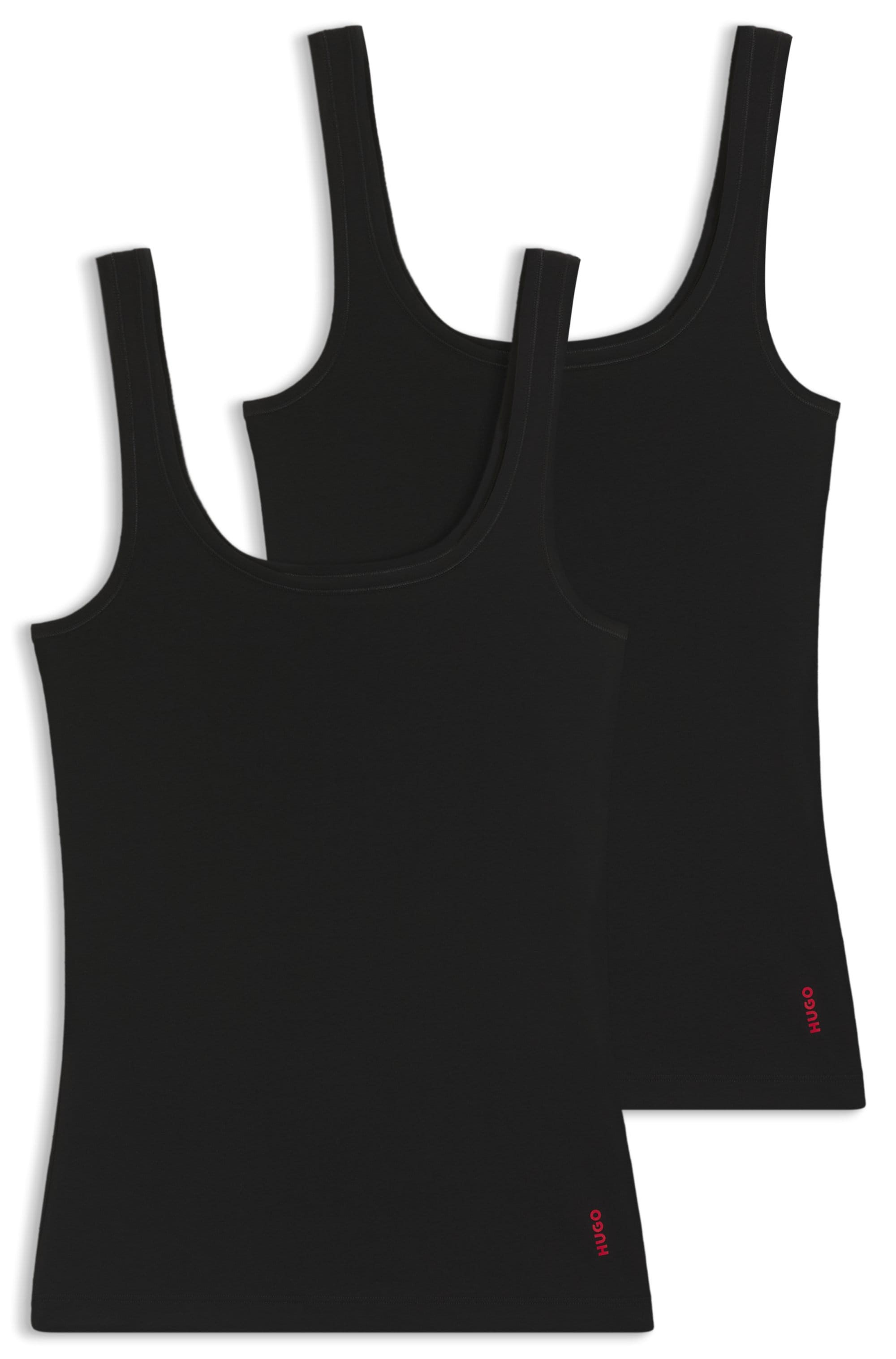 HUGO Underwear Tanktop »TWIN VEST«, (Packung, 2er-Pack), mit vertikalem Logoprint