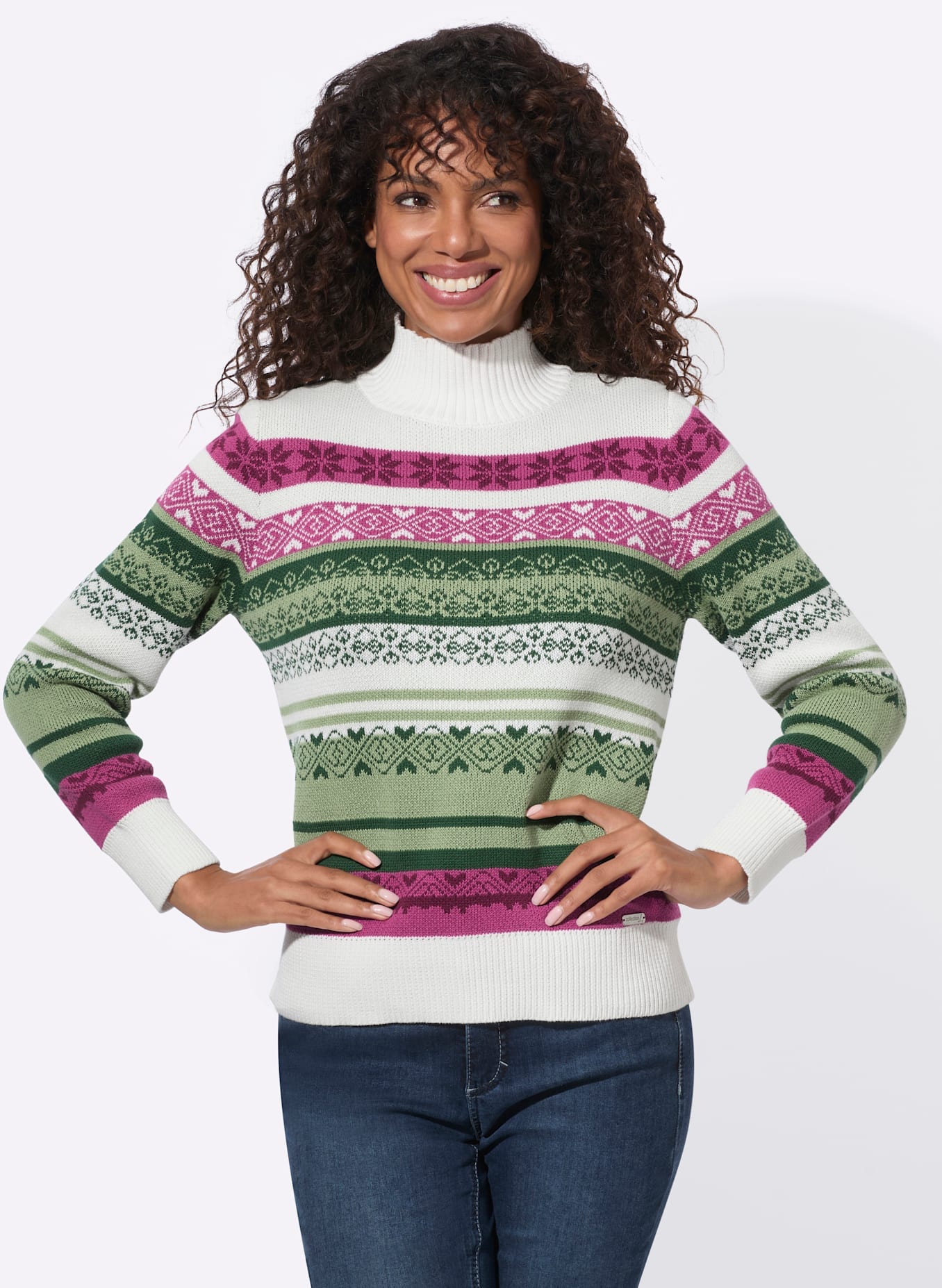 Casual Looks Stehkragenpullover »Stehkragen-Pullover«