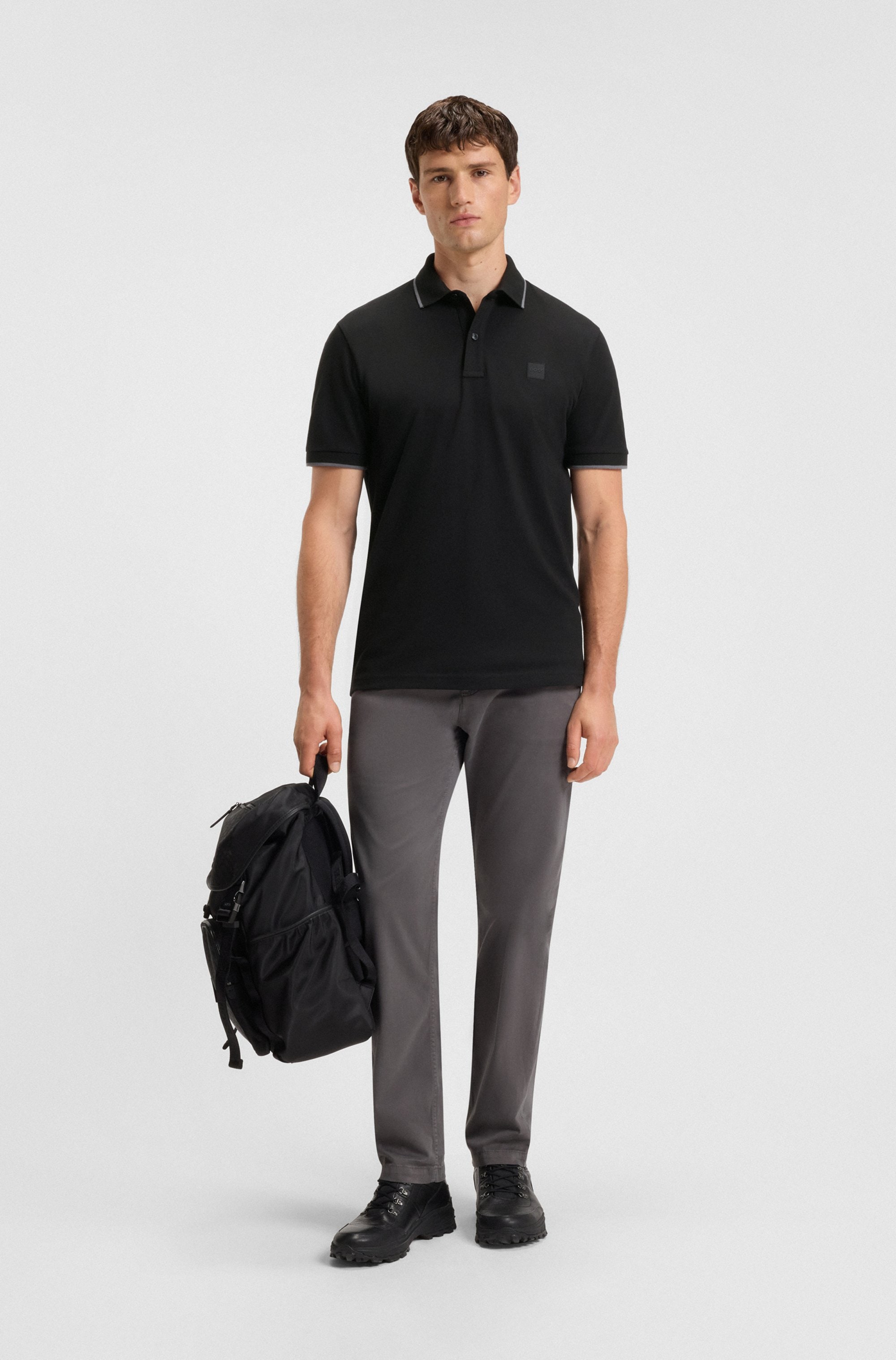 BOSS ORANGE Poloshirt »Passertip«, mit BOSS Logo-Badge
