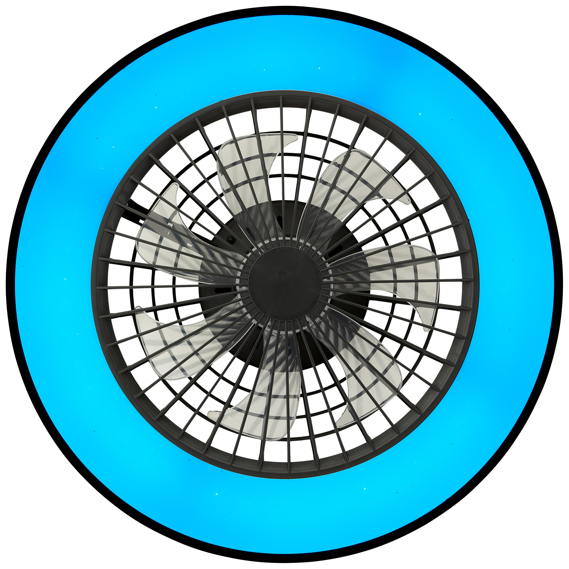 Brilliant LED Deckenleuchte »Mazzaro Deckenventilator«, Deckenlampe, Ventilator, 48,5 cm, digitales RGB, CCT, dimmbar