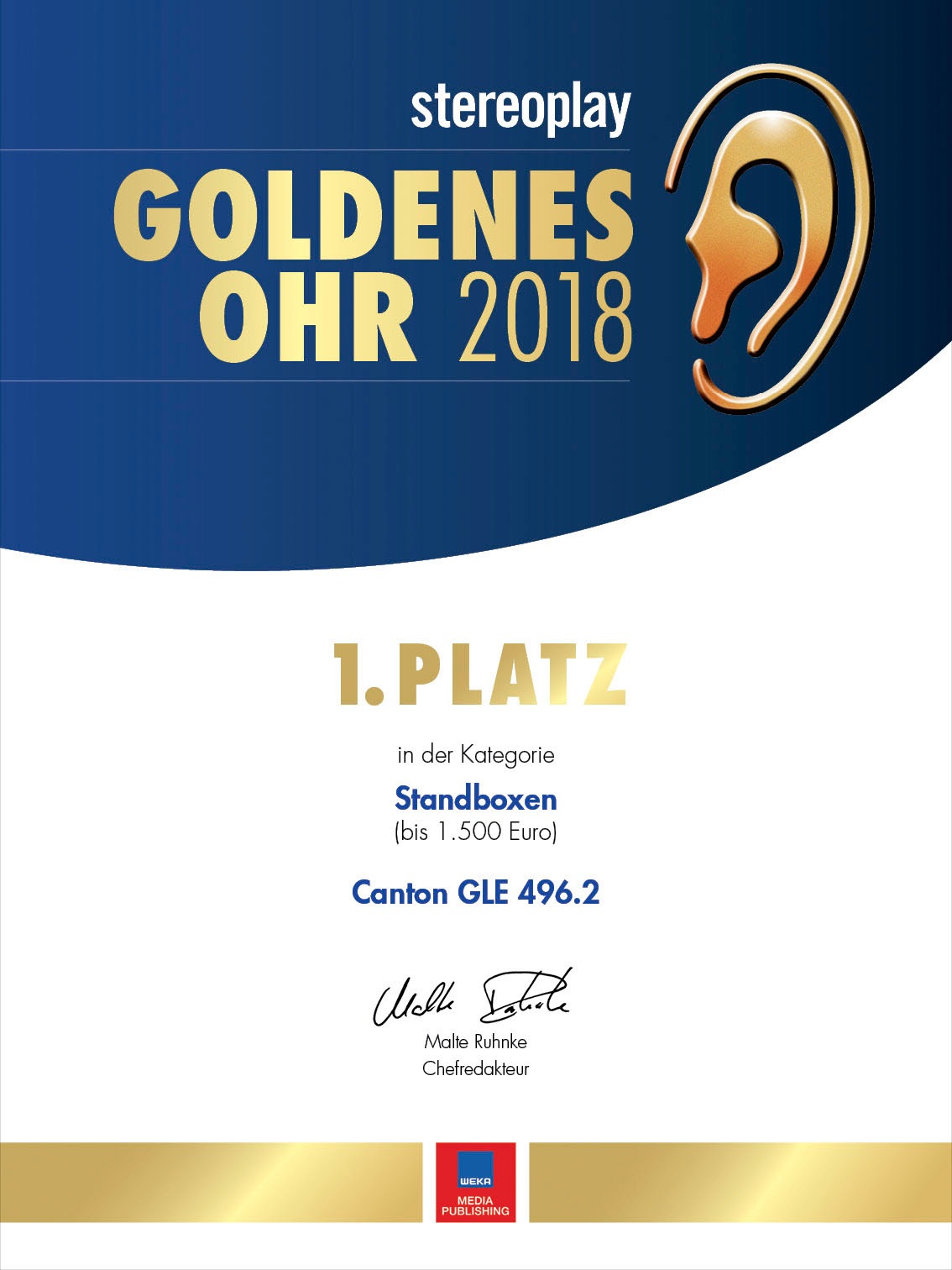 CANTON Lautsprecher »GLE 496.2«, 1 Stück