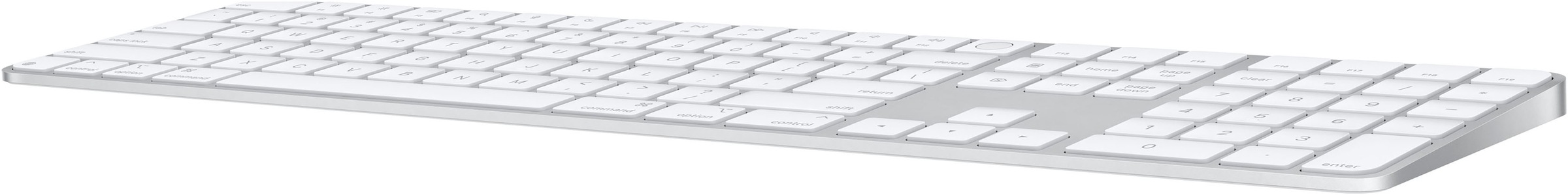 Apple Apple-Tastatur »Magic Keyboard mit Touch ID und Ziffernblock«, (Ziffernblock-Multimedia-Tasten-USB-Anschluss)