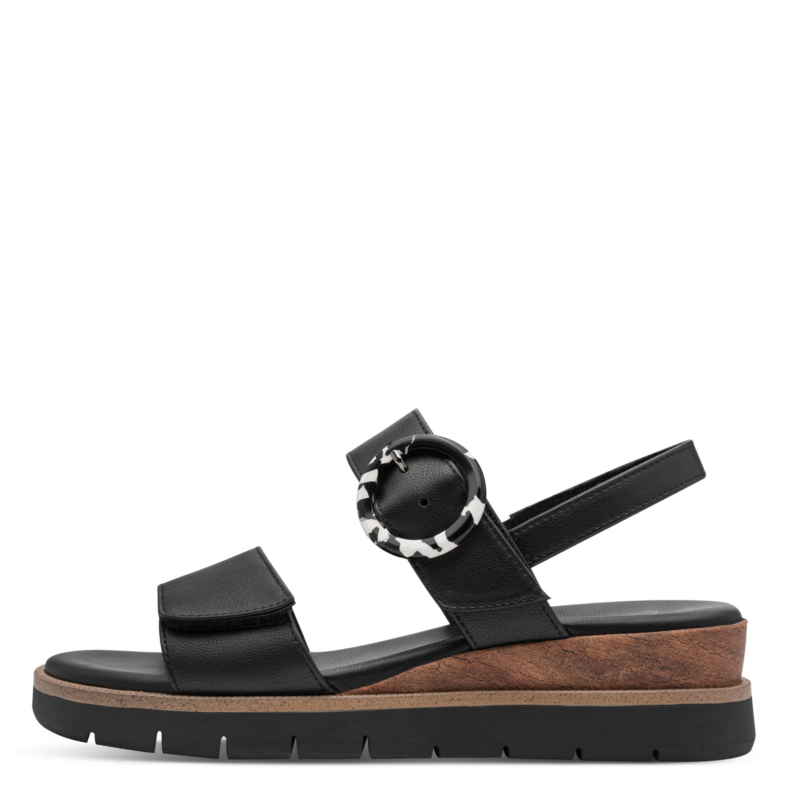 MARCO TOZZI Keilsandalette  Riemechensandale, Sommerschuh in veganer Verarbeitung