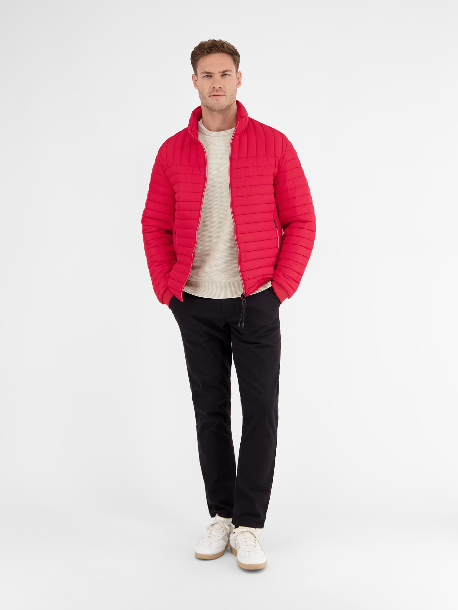 LERROS Strickpullover »LERROS Leichter Strickpullover mit schmaler Rippstruktur«