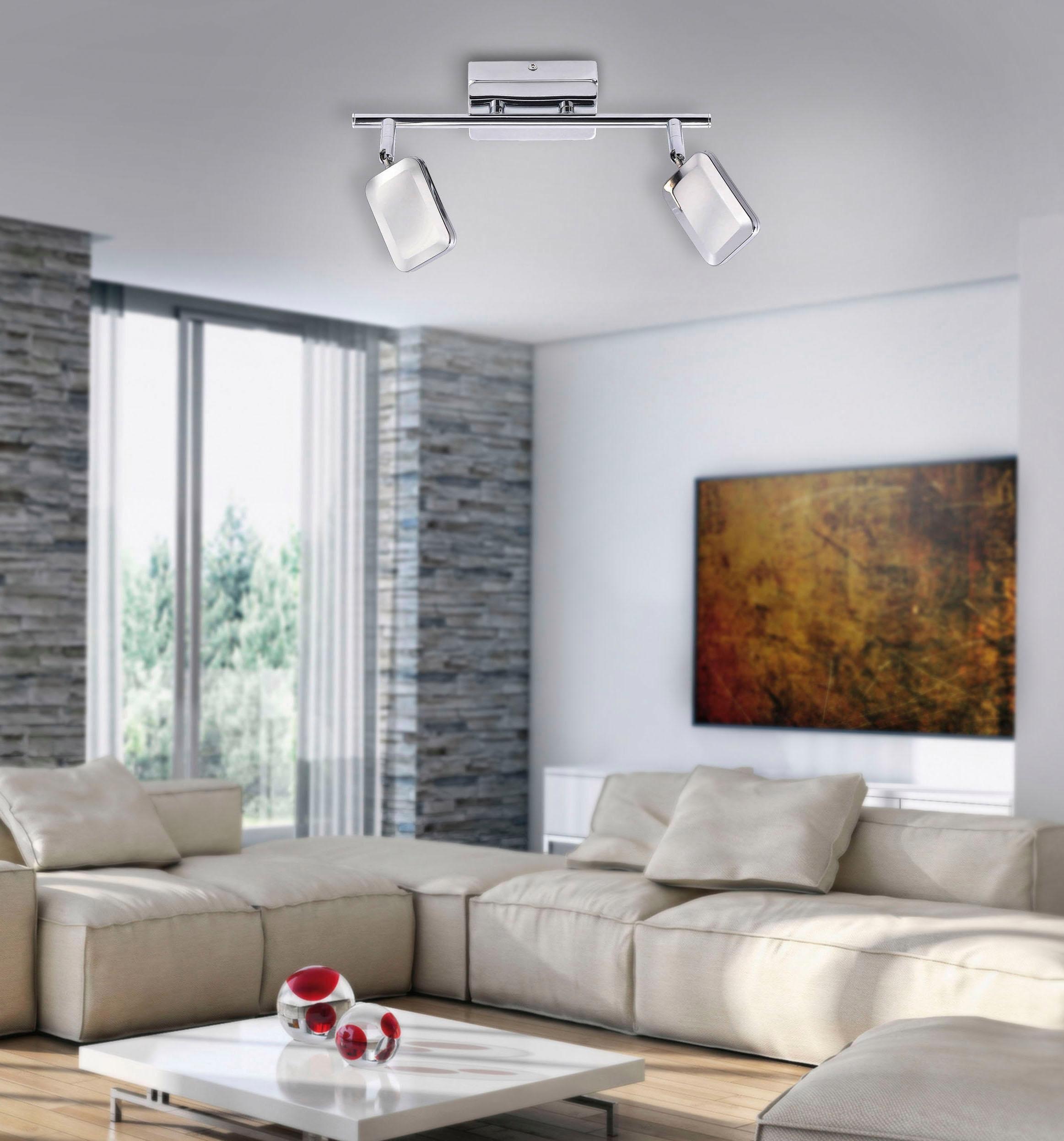 JUST LIGHT Deckenleuchte »WELLA« LED-Board 1 Stk. Warmweiß auch als Wandleuchte geeignet
