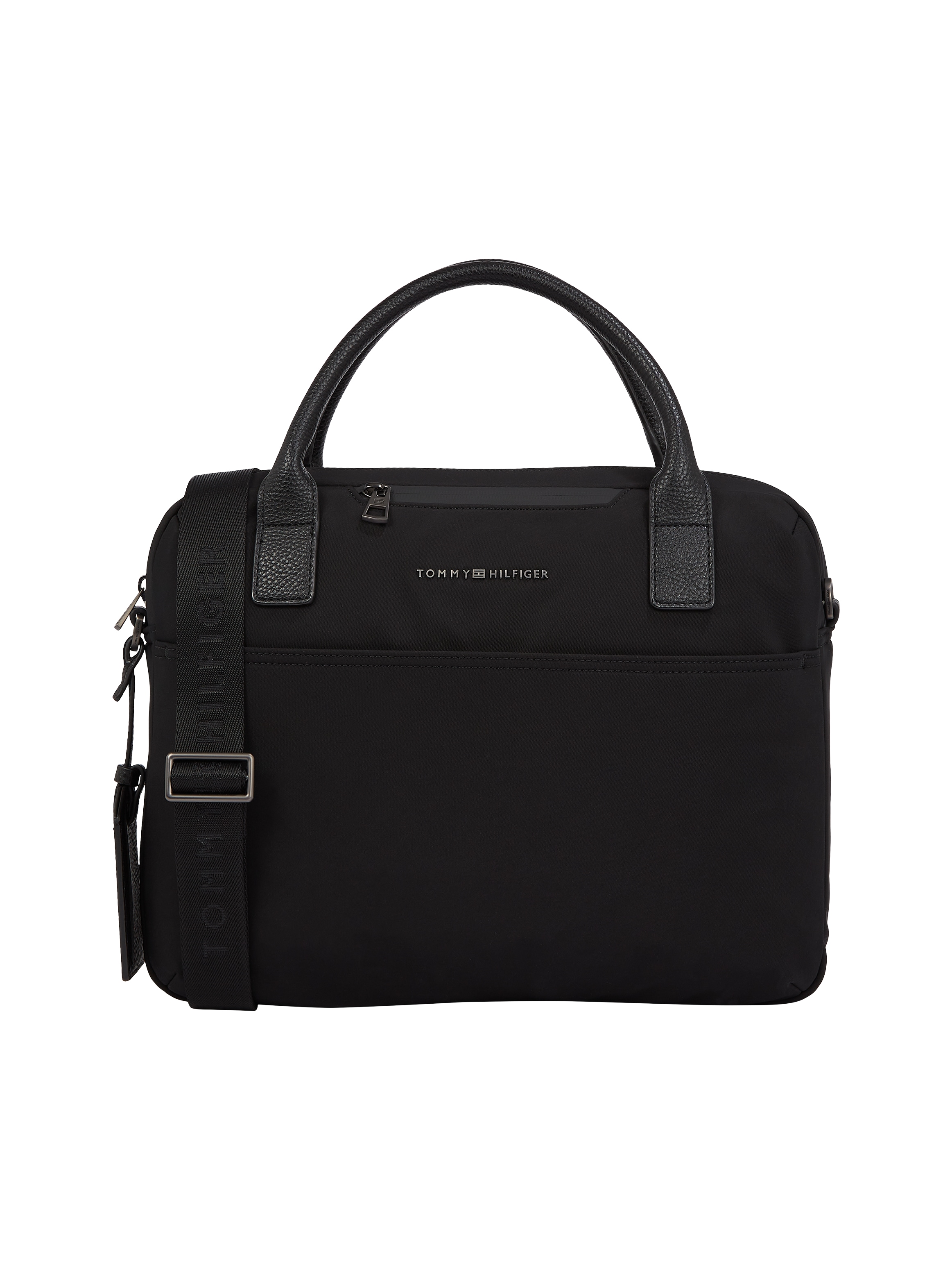 TOMMY HILFIGER Laptoptasche »TH NYLON COMPUTER BAG«, Men Henkeltasche, Umhängetasche mit abnehmbarem...