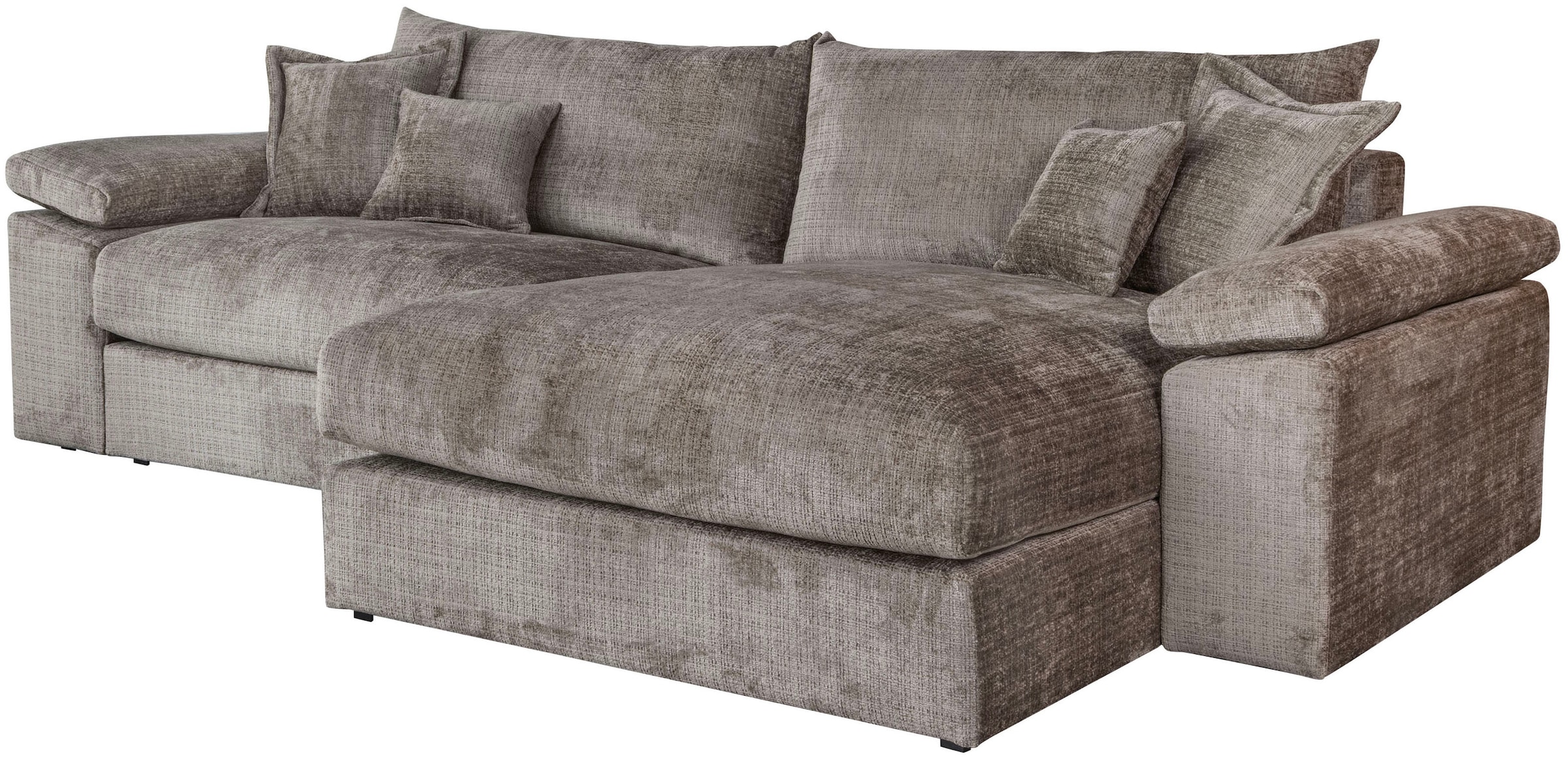Home affaire Ecksofa »Soft&Cosy XXL L-Form - Breite 303 cm«, Mega-Sofa, Cord oder Chenille-Struktur, Federkern-Polsterung
