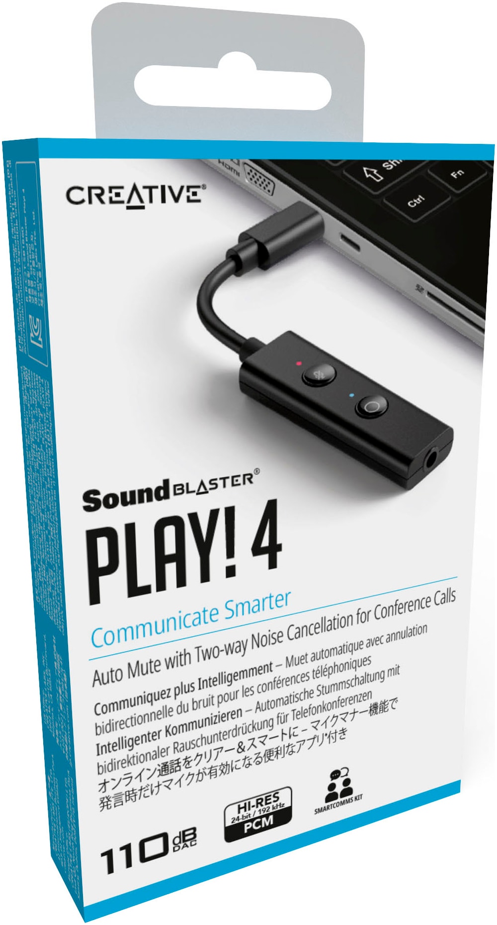 Creative USB-Soundkarte »Sound Blaster Play! 4«, Hi-Res USB-DAC