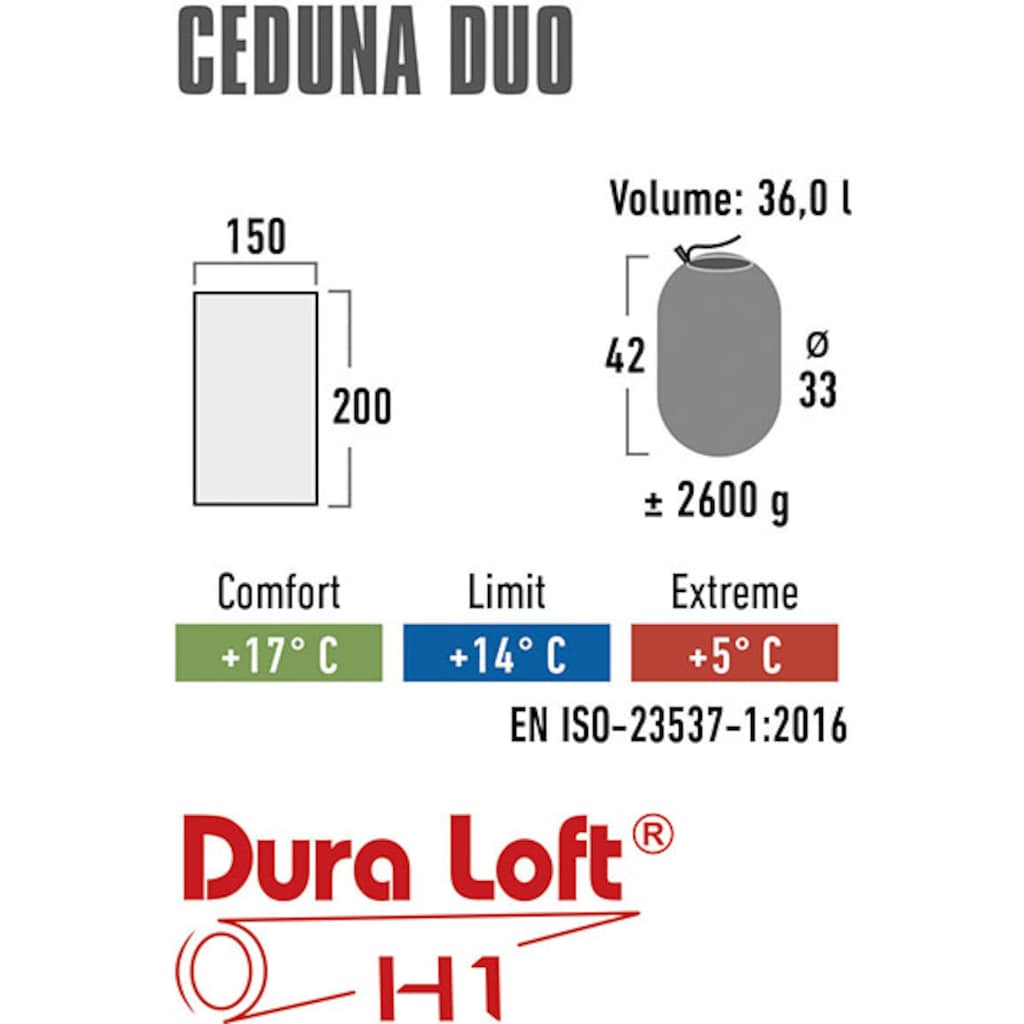 High Peak Doppelschlafsack »Ceduna Duo«