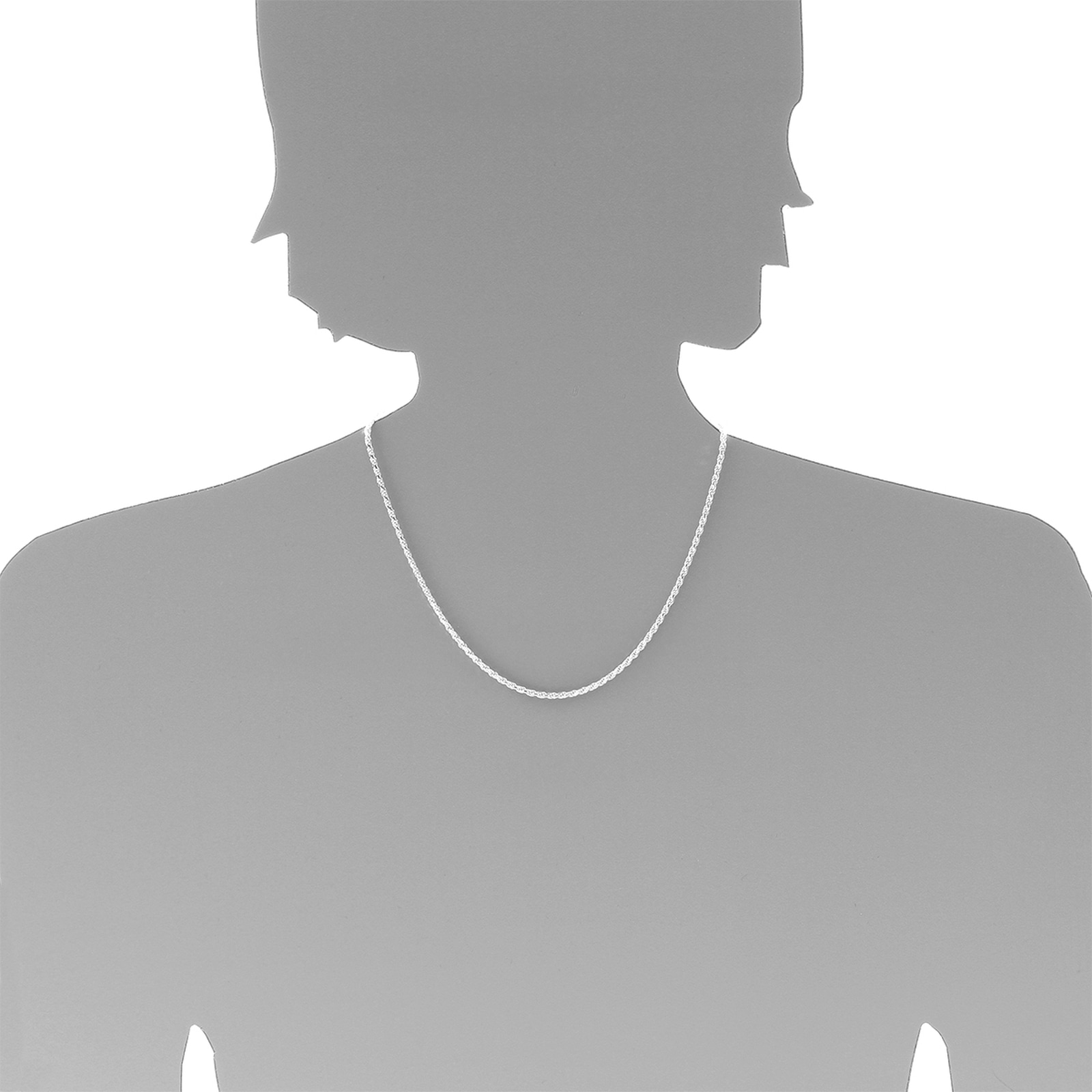 OSTSEE-SCHMUCK Silberkette »- Kordel 2,2 mm - Silber 925/000 -,«