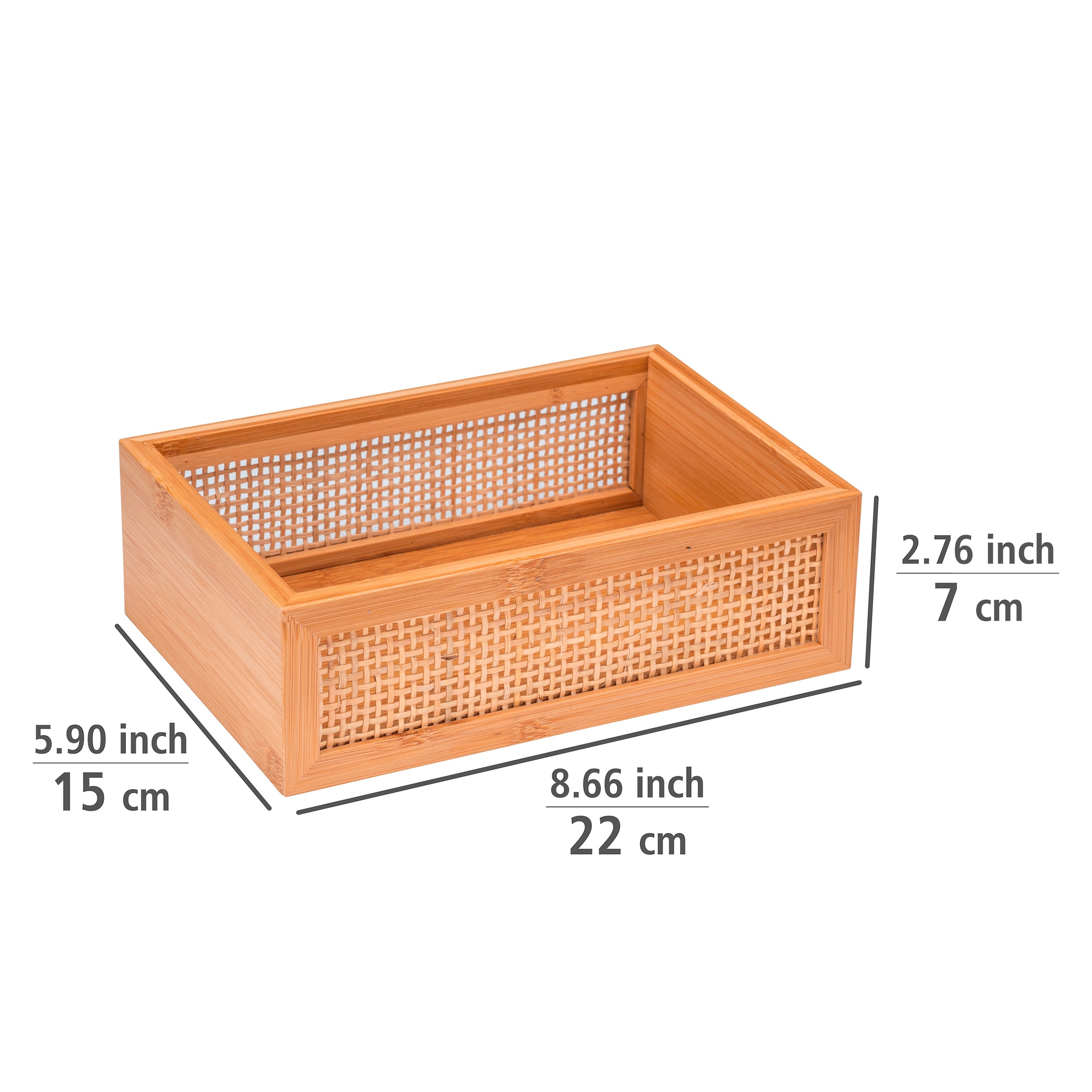 WENKO Badorganizer »Allegre«, (1 St.), aus Bambus und Rattan