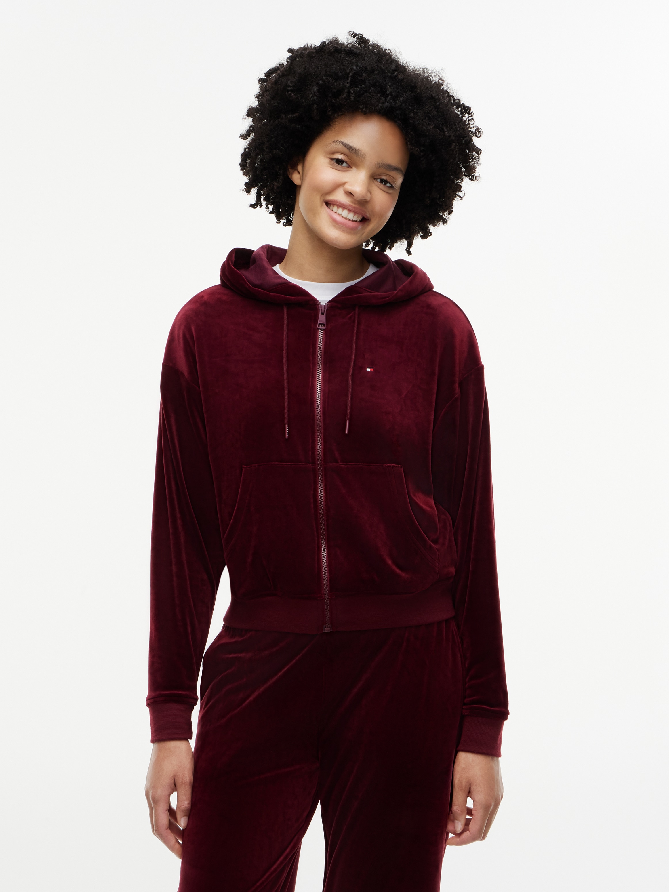 Tommy Hilfiger Kapuzensweatjacke »RWB TIPPING TRACK«