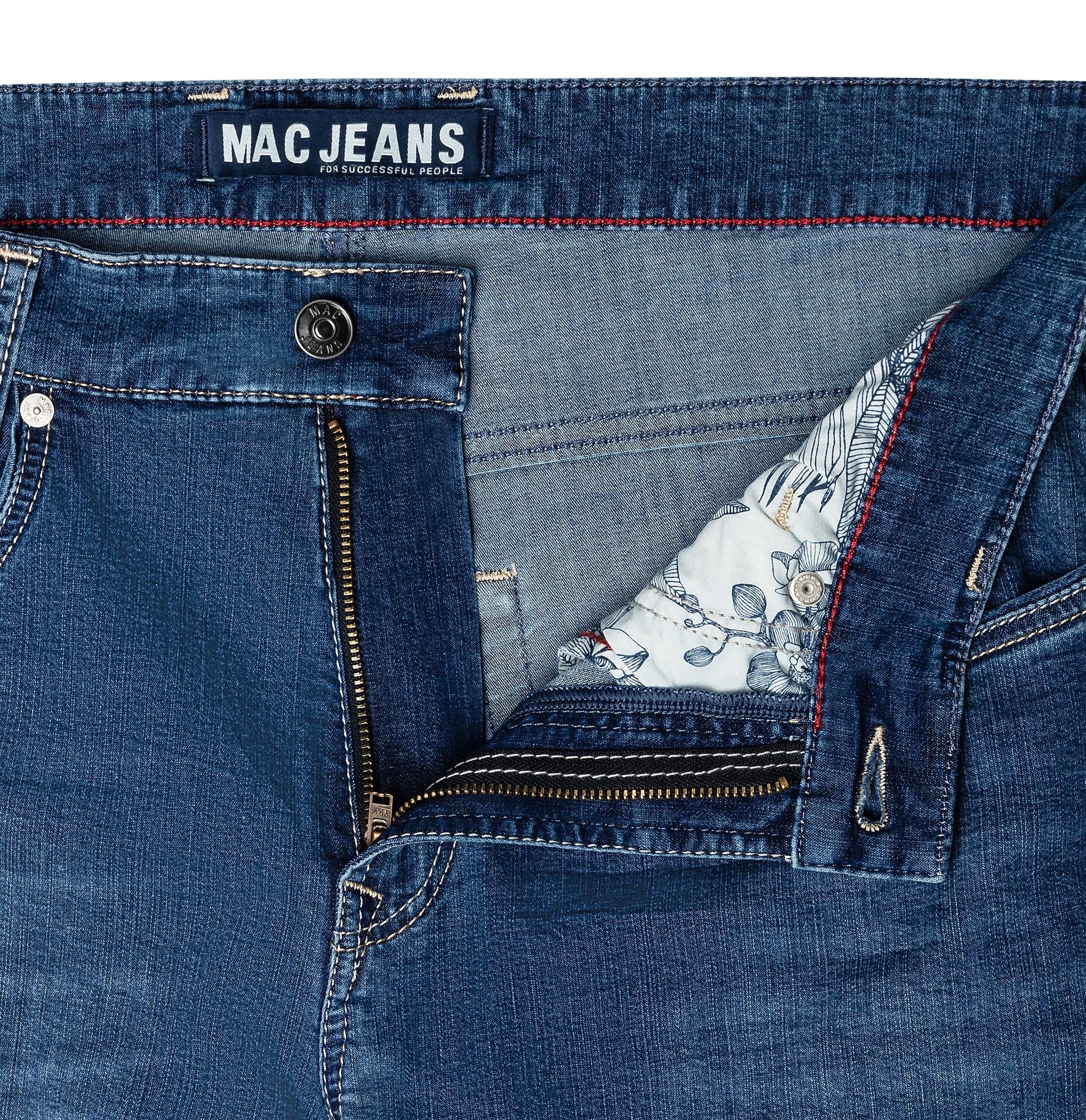 MAC Slim-fit-Jeans »Arne-Pipe light«, schmaler figurbetonender Schnitt