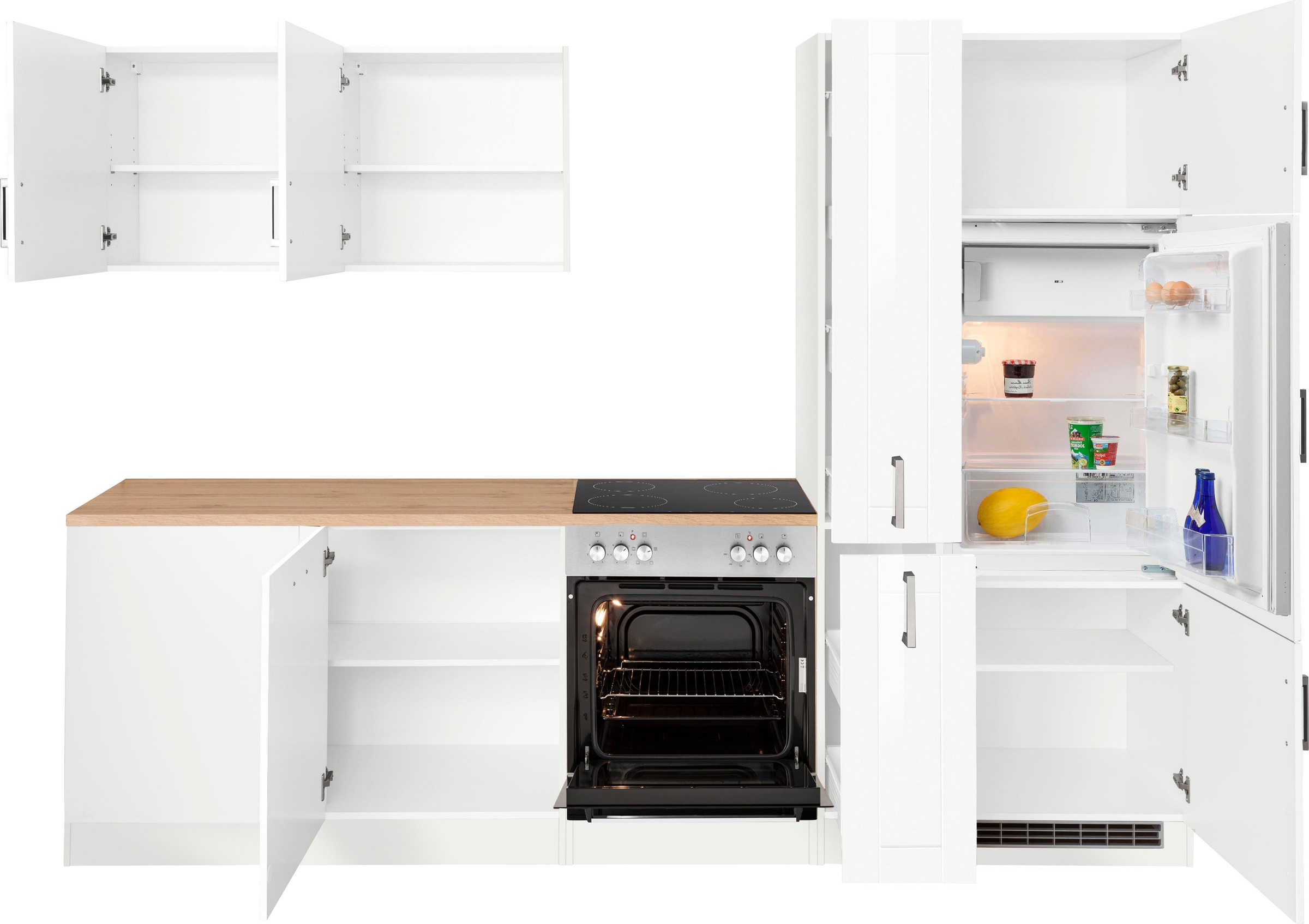 KOCHSTATION Winkelküche »KS-Tinnum«, ohne E-Geräte, Stellbreite 240/270 cm