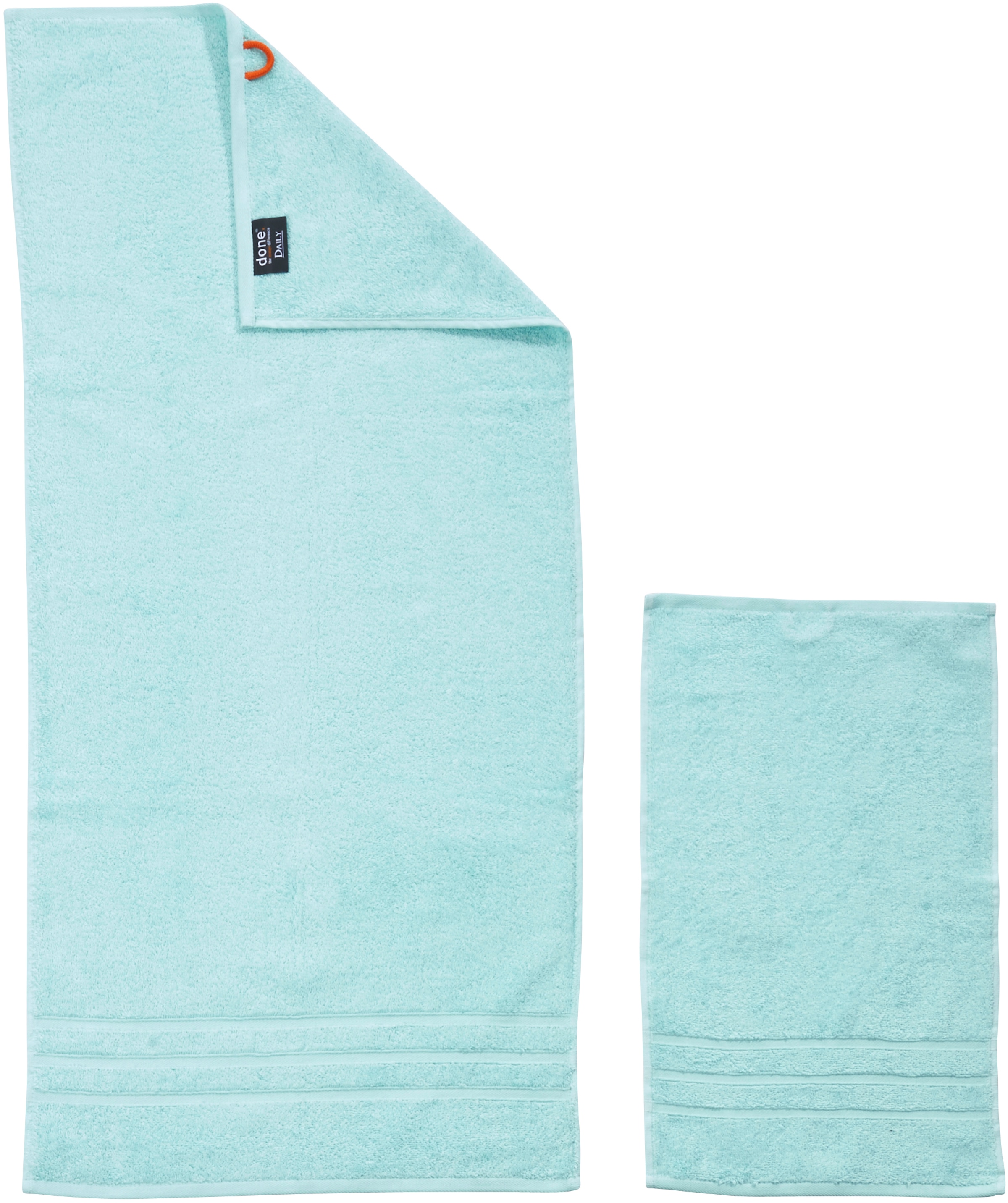 done.® Handtuch Set »Daily Uni« Set 4 Stk. Walkfrottier saugfähiges Walkfrottier, in verschiedenen Set Varianten erhältlich