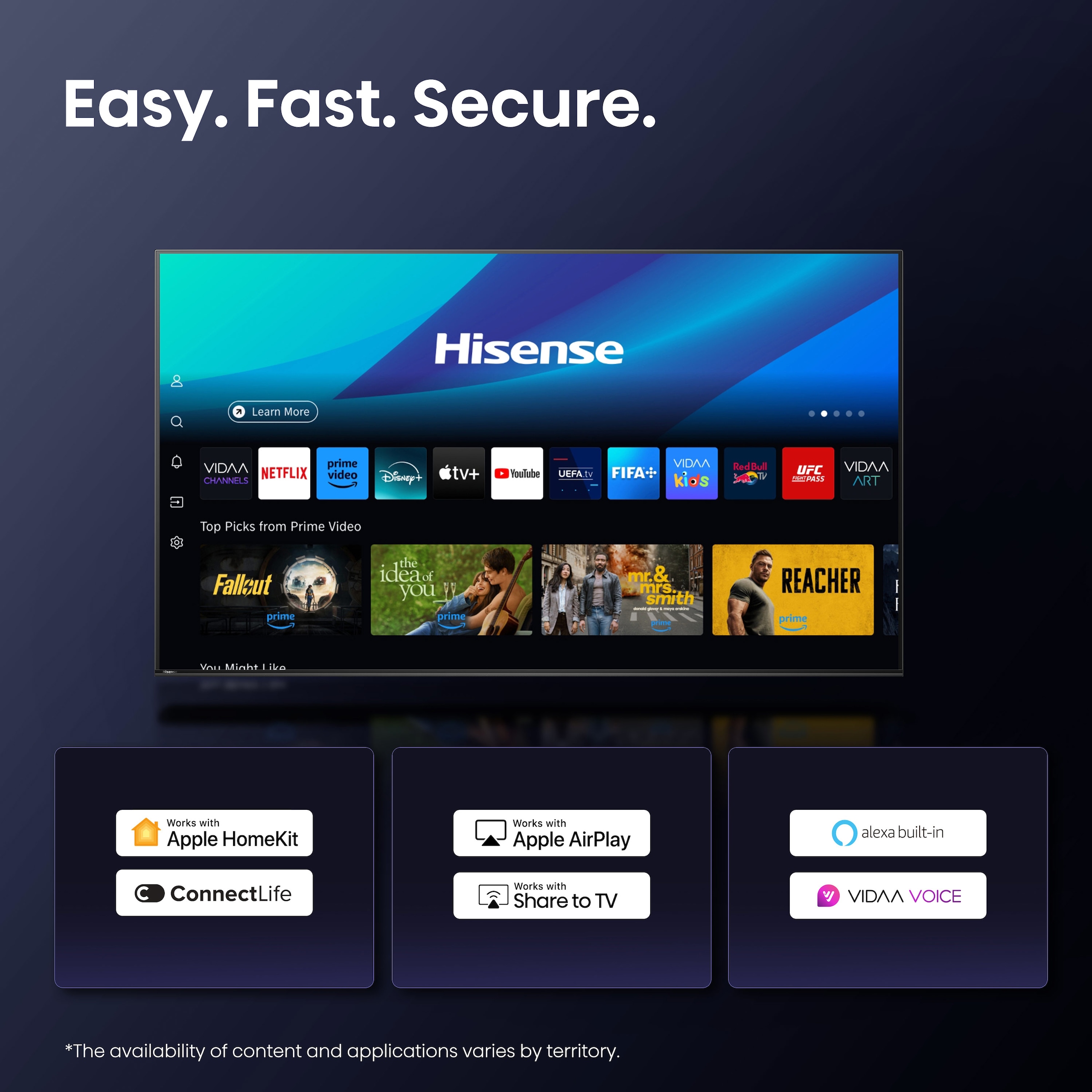 Hisense QLED-Fernseher »75E77Q PRO«, 4K Ultra HD, Smart-TV, 4K UHD QLED