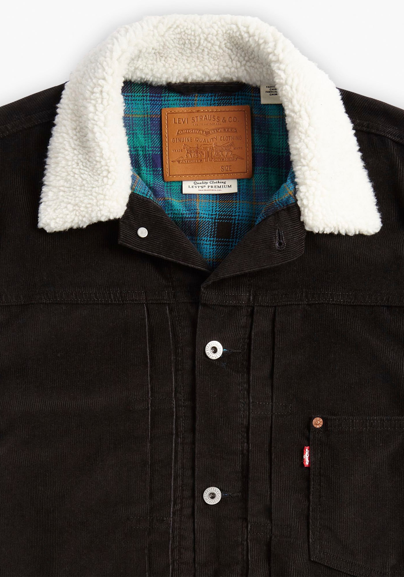 Levi's® Cordjacke »LINED TYPE I TRUCKER«, ohne Kapuze