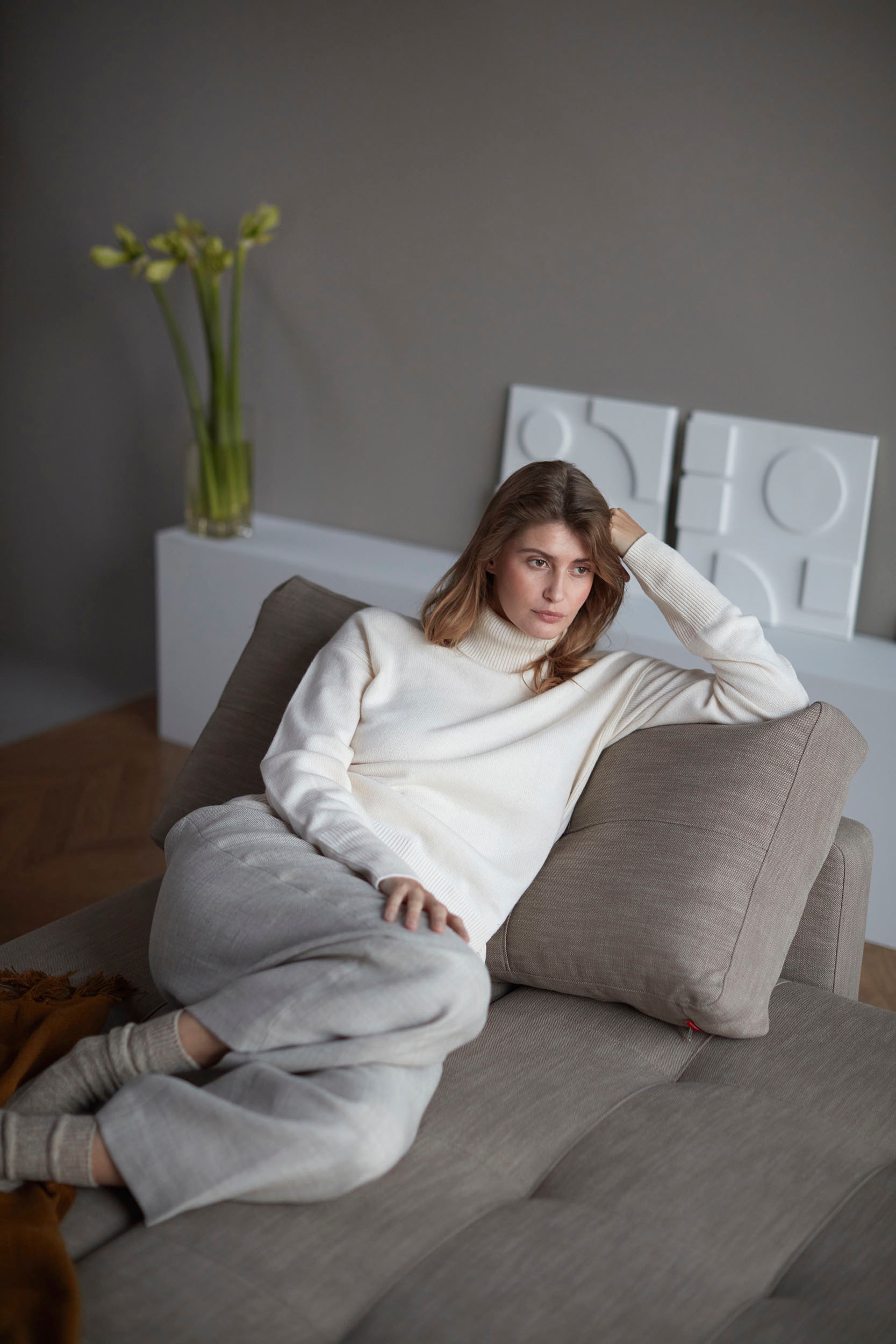 INNOVATION LIVING ™ Schlafsofa »Pyxis 3-Sitzer mit extrabreiter Bettfunktion, Skandi-Design«, Multifunktionssofa, extrabequem durch Taschenfederkern, Dauerschläfer