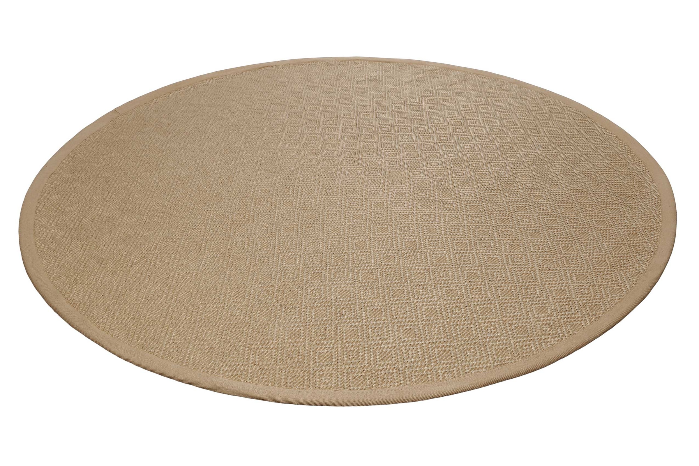 Wecon home Teppich »Hugo two« rund 8 mm Höhe Naturfaser, Jute, Sisal-Optik, modern, pflegeleicht, Wohnzimmer, Raute