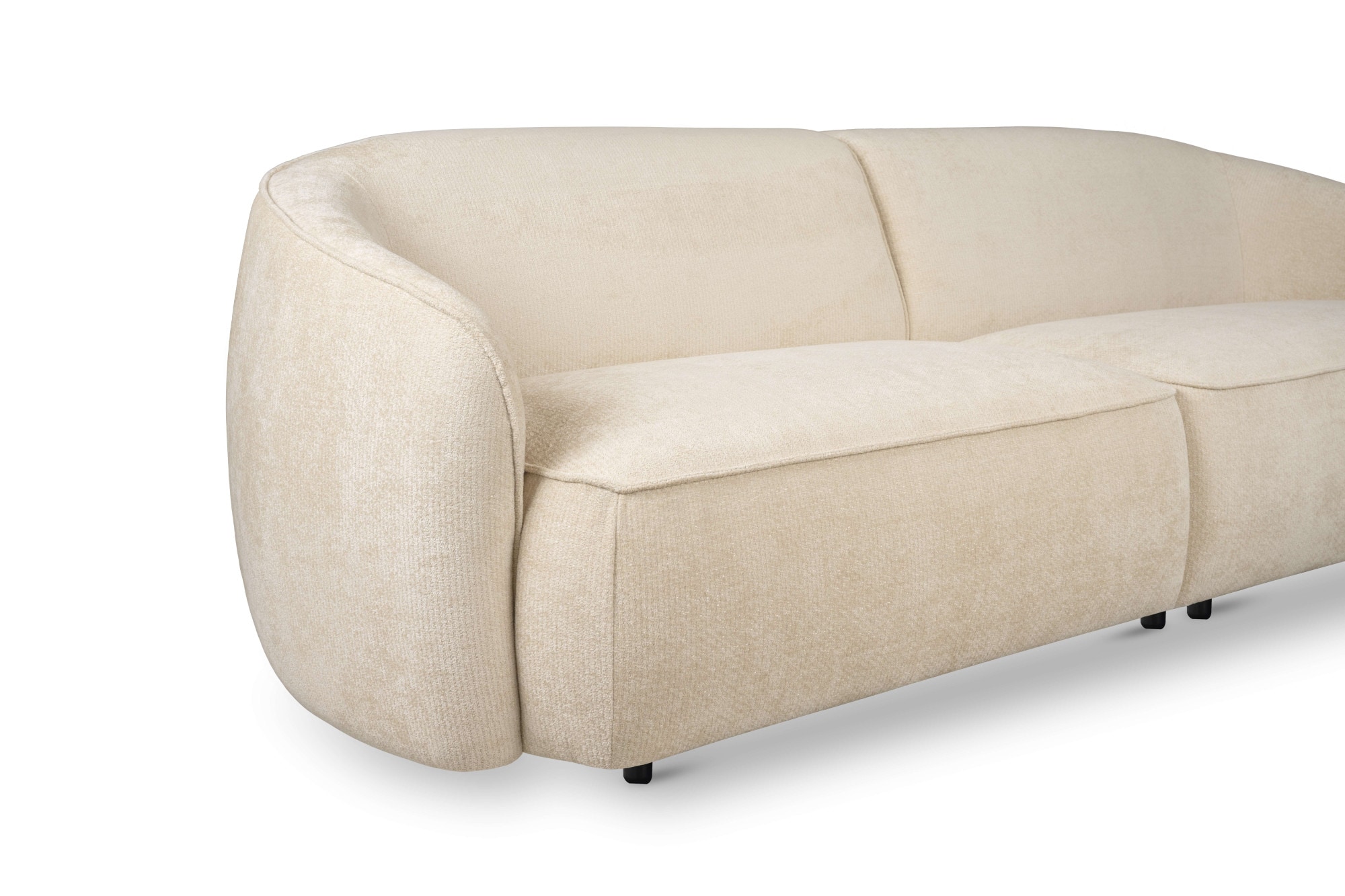 INOSIGN 3-Sitzer »Cosigo«, Breite 226 cm, 2 Chenille-Stoffe zur Auswahl, mit Kaltschaum