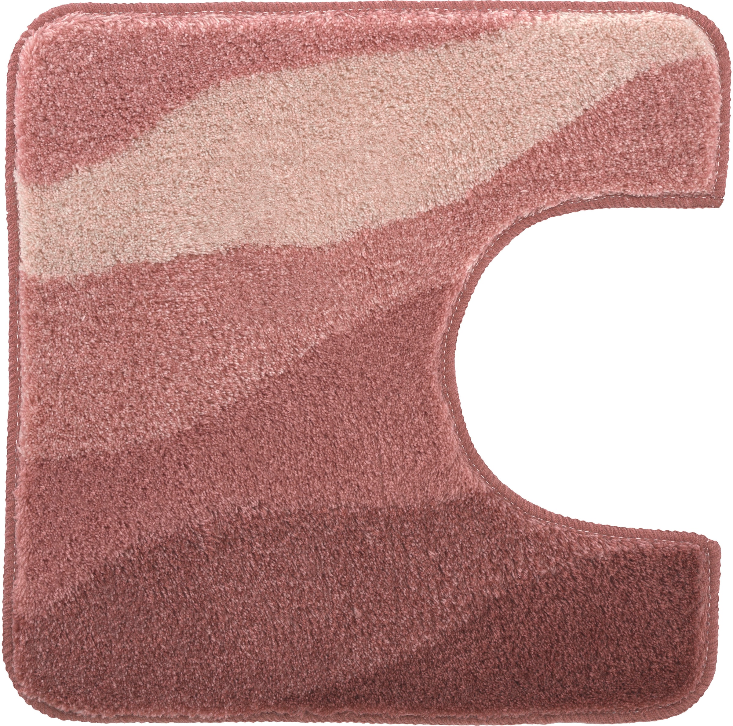 Kleine Wolke Badematte »Malena« Höhe 20 mm rutschhemmend beschichtet fußbodenheizungsgeeignet Badteppich, modernes Wellen Design, Farbverlauf, waschbar