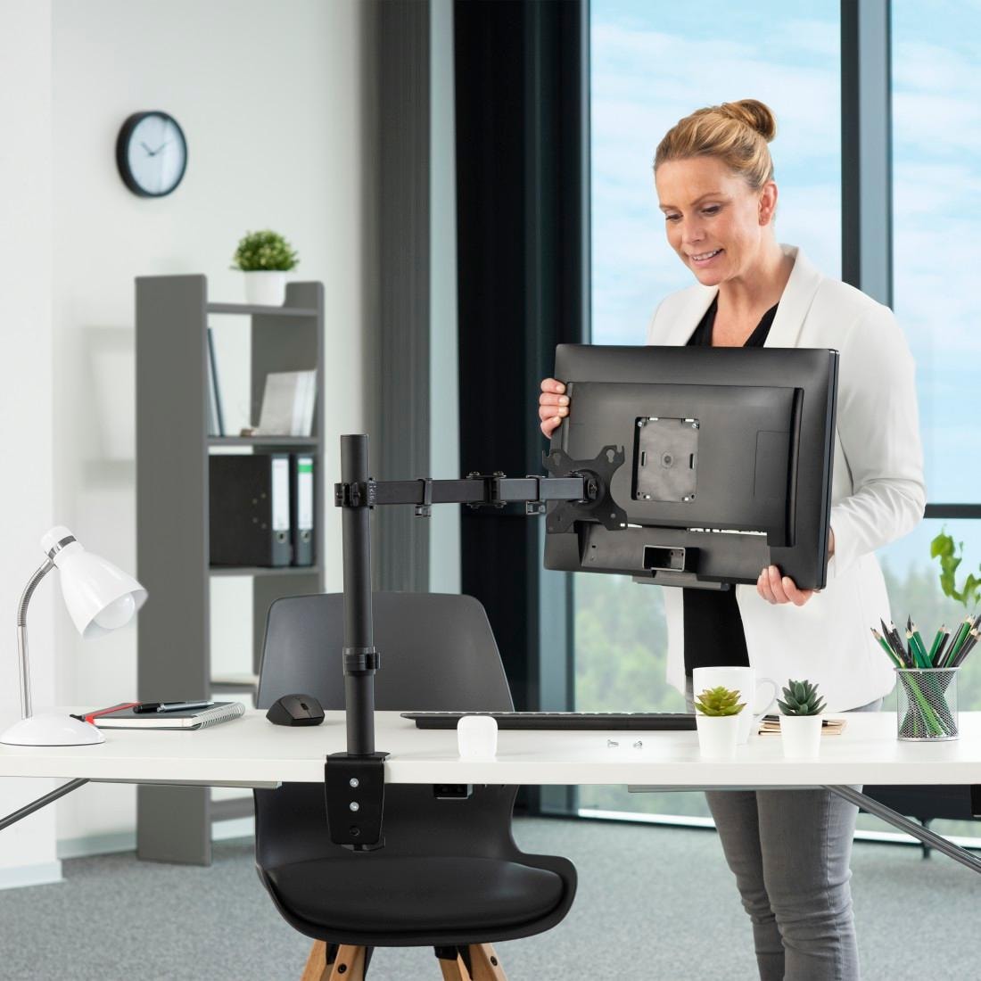 Hama Monitor-Halterung »Bildschirm Halterung, ausziehbar, 13"-32" Monitorarm schwenk-/neigbar« bis 81 cm Zoll
