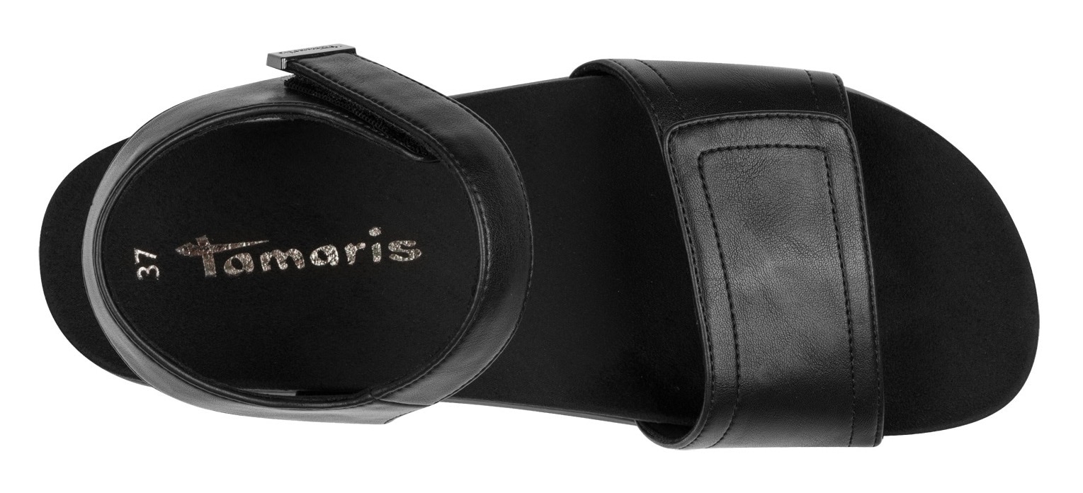 Tamaris Keilsandalette, Plateau, Sommerschuh, Riemchensandale mit Klettverschlüssen