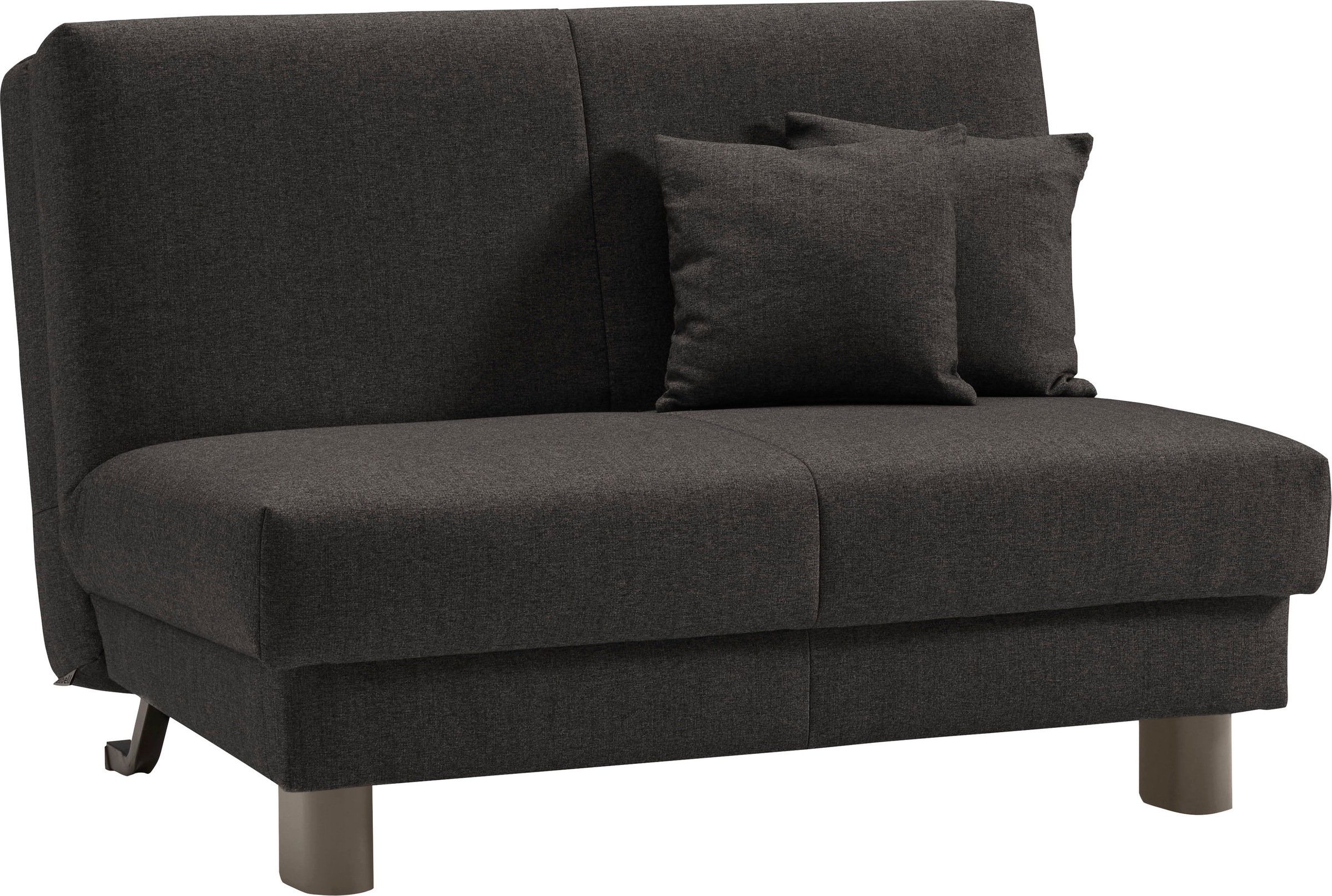 ell + ell Schlafsofa »Enny«, Liegefläche Breite 120 oder 140 cm, Liegehöhe 40 cm, Füße alufarben