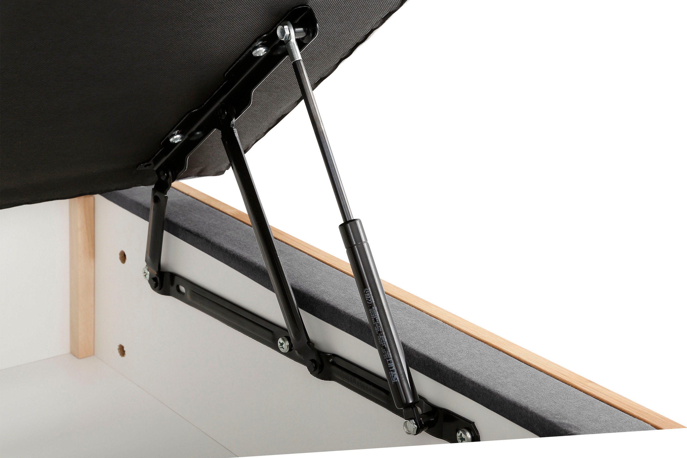 OTTO home Boxspringbett »Jenna« ohne LED-Beleuchtung, mit zertifizierten, recycelten Bezugsstoffen