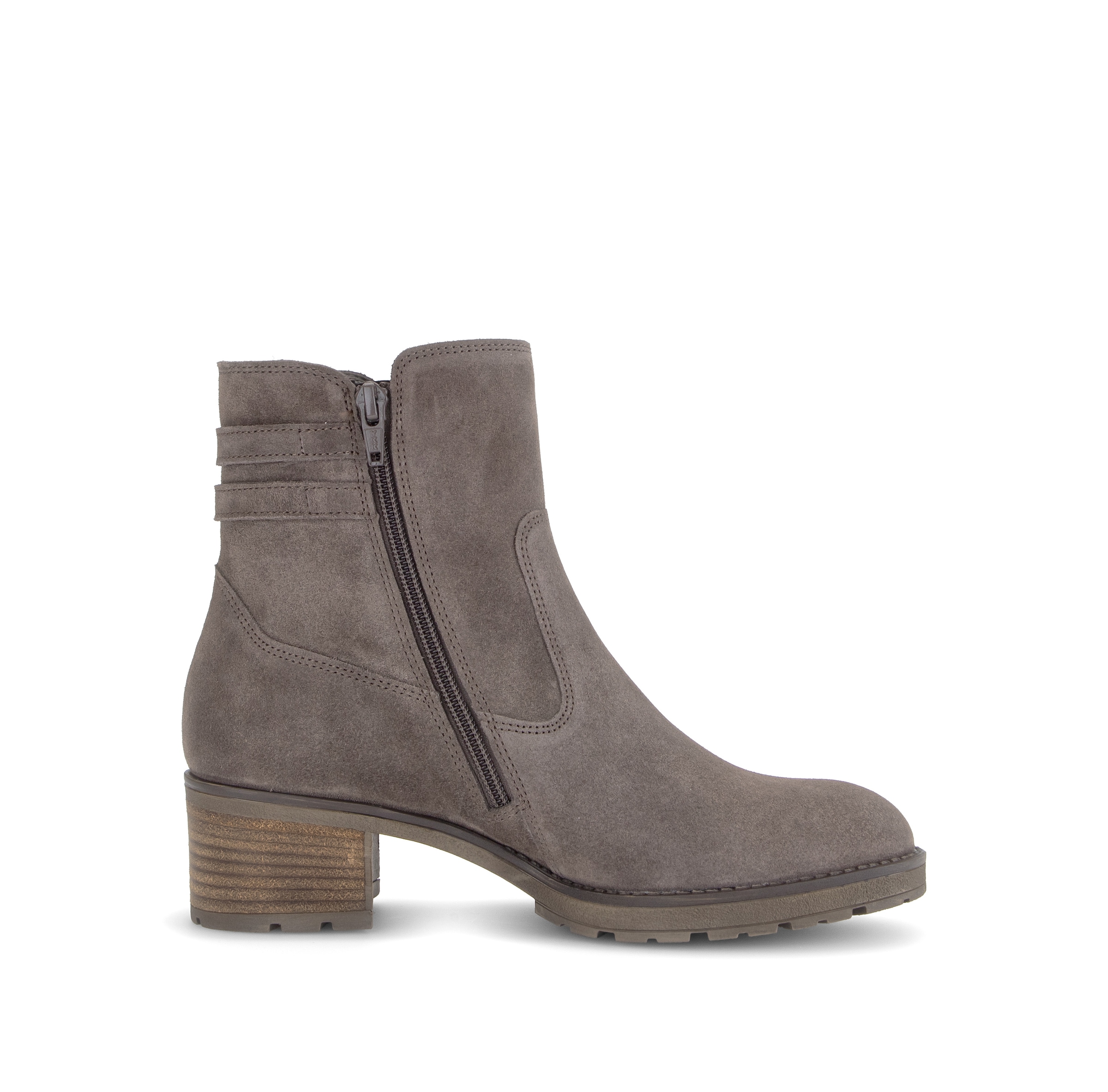 Gabor Stiefelette  Blockabsatz, Boots mit praktischem Reißverschluss, G-Weite