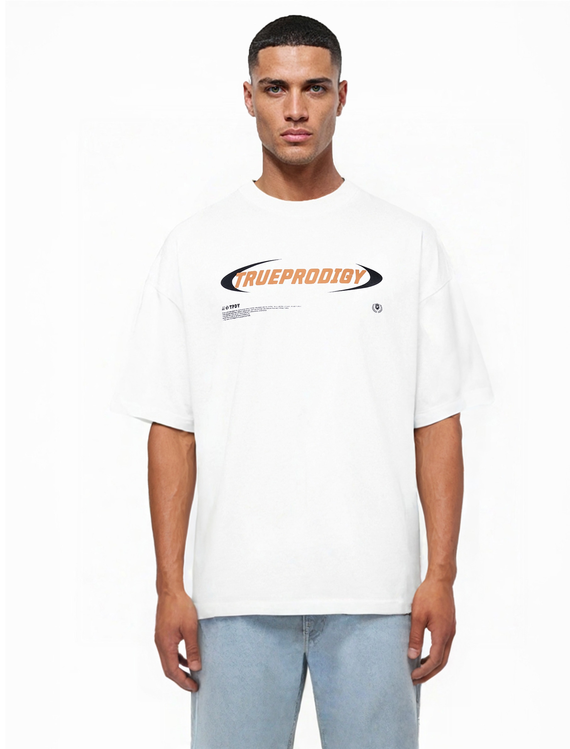 trueprodigy Oversize-Shirt »Ravi Logo Print Oversized Rundhals«