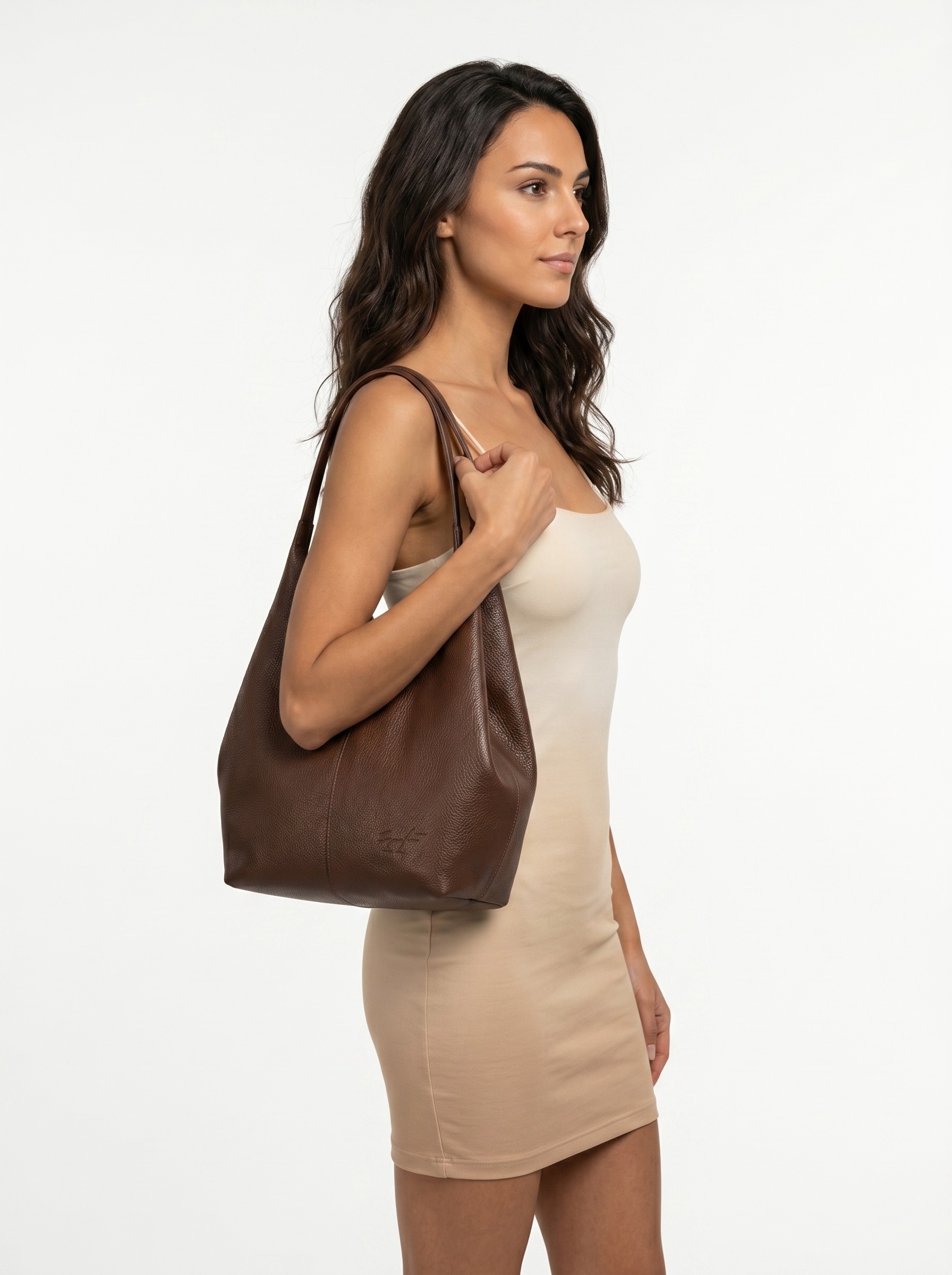 Samantha Look Shopper echt Leder, Made in Italy