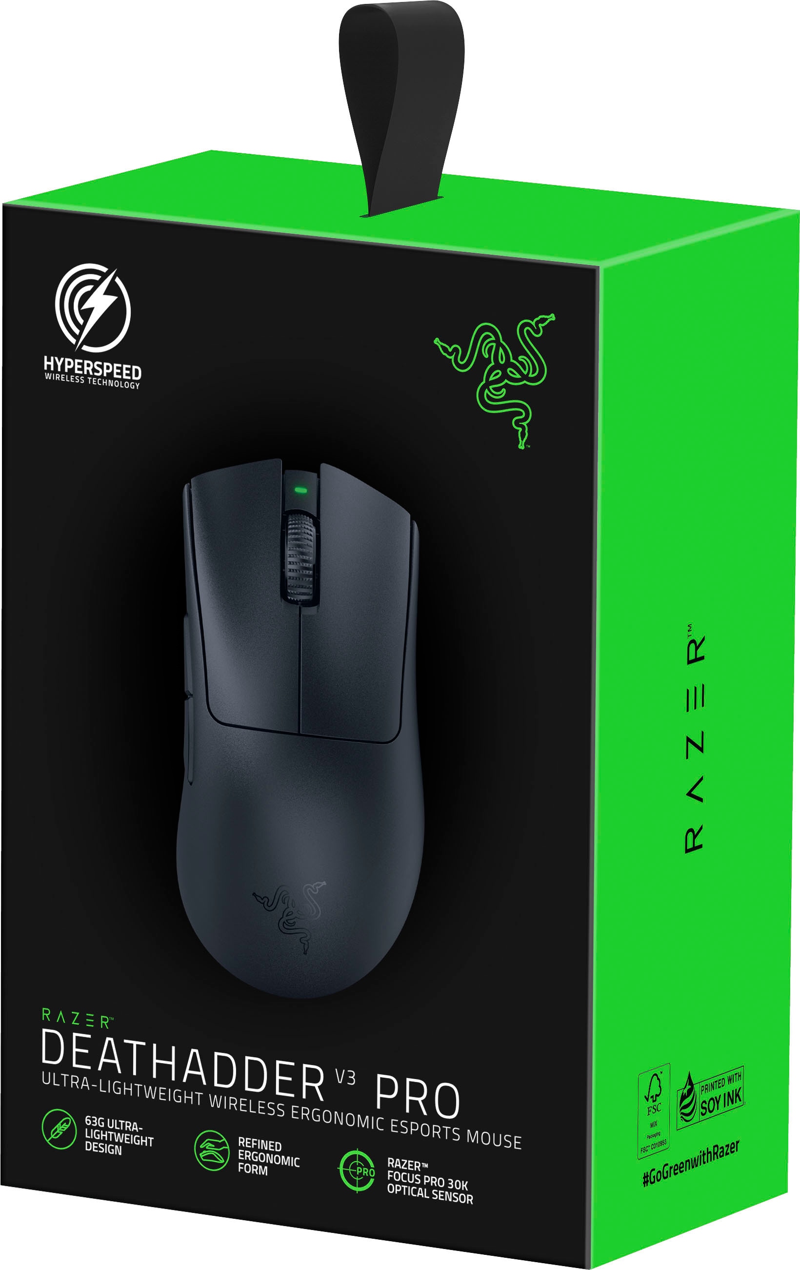 RAZER Gaming-Maus »DeathAdder V3 Pro«, RF Wireless-kabelgebunden