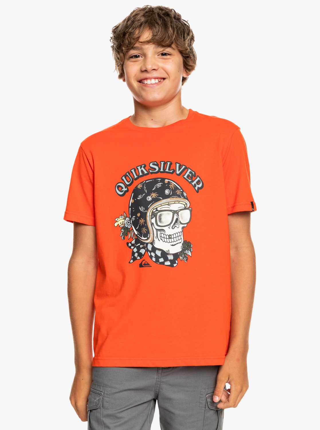 Quiksilver T-Shirt »Skull Trooper« in rot, Größe 8(125-130cm)