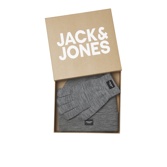 Jack & Jones Strickmütze »JACBEANIE & GLOVE KNIT GIFTBOX«, (Set, 2 St.)  bestellen bei OTTO