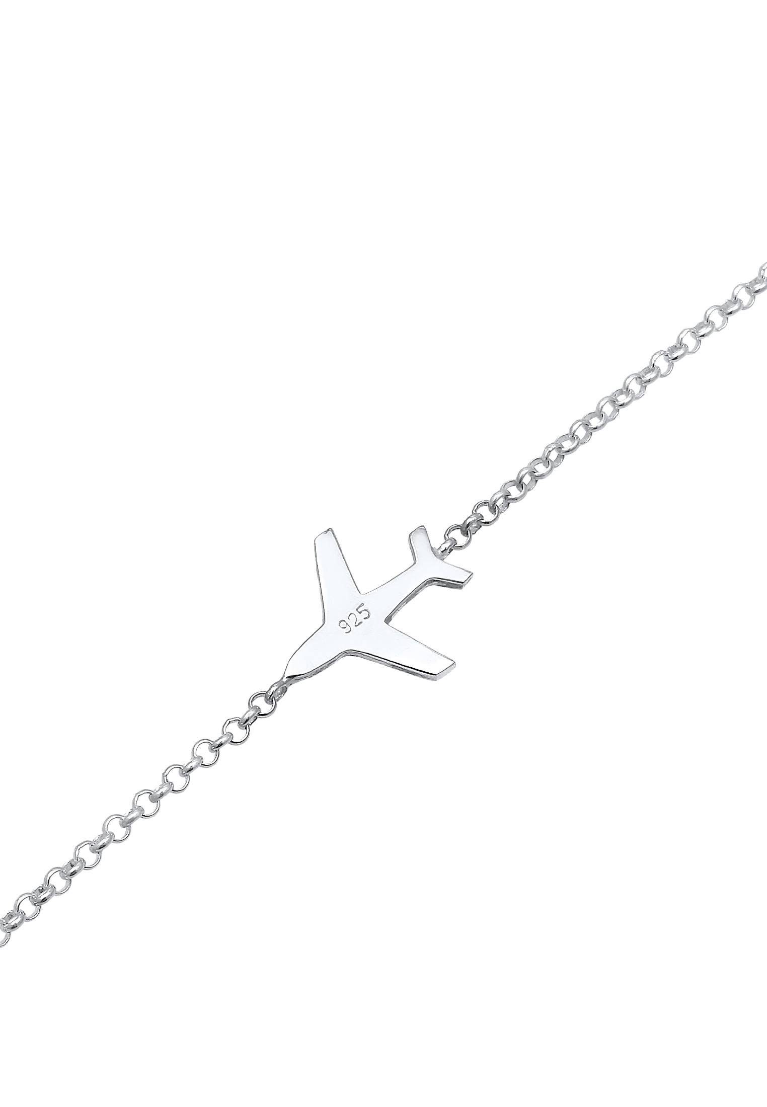 Elli Armkette »Armband Flugzeug Reise 925 Silber«