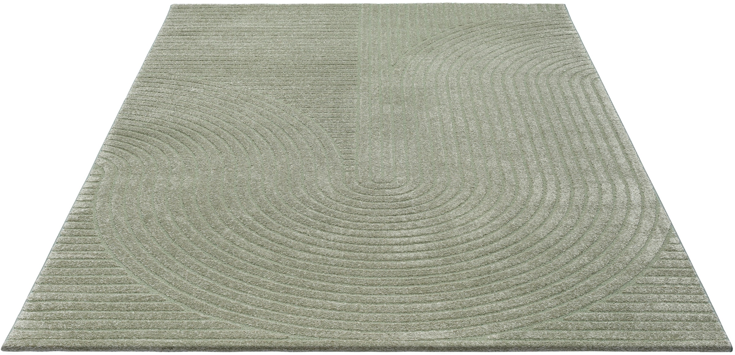 OTTO home Designteppich »Eliaan 3D Optik/Hoch-Tief Effekt« rechteckig 14 mm Höhe hohe Flordichte und angenehm weich, Teppich Wohnzimmer Boho Design