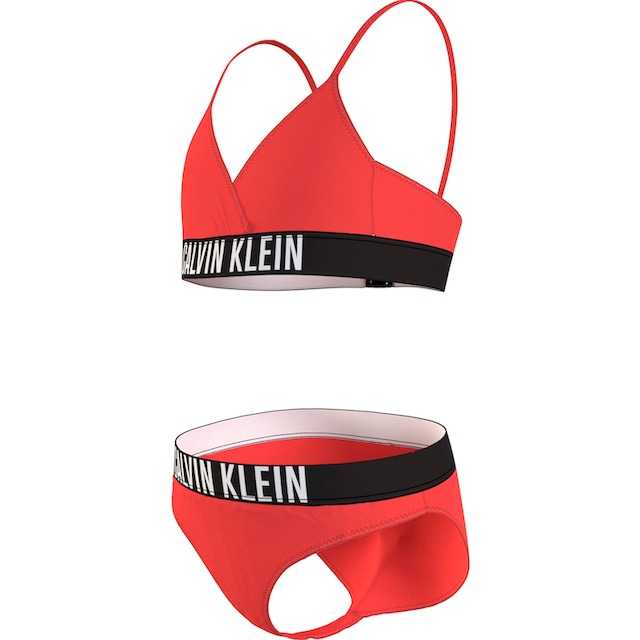 Calvin Klein Swimwear Triangel-Bikini »CROSSOVER TRIANGLE BIKINI SET«, in  unifarbener Optik kaufen bei OTTO