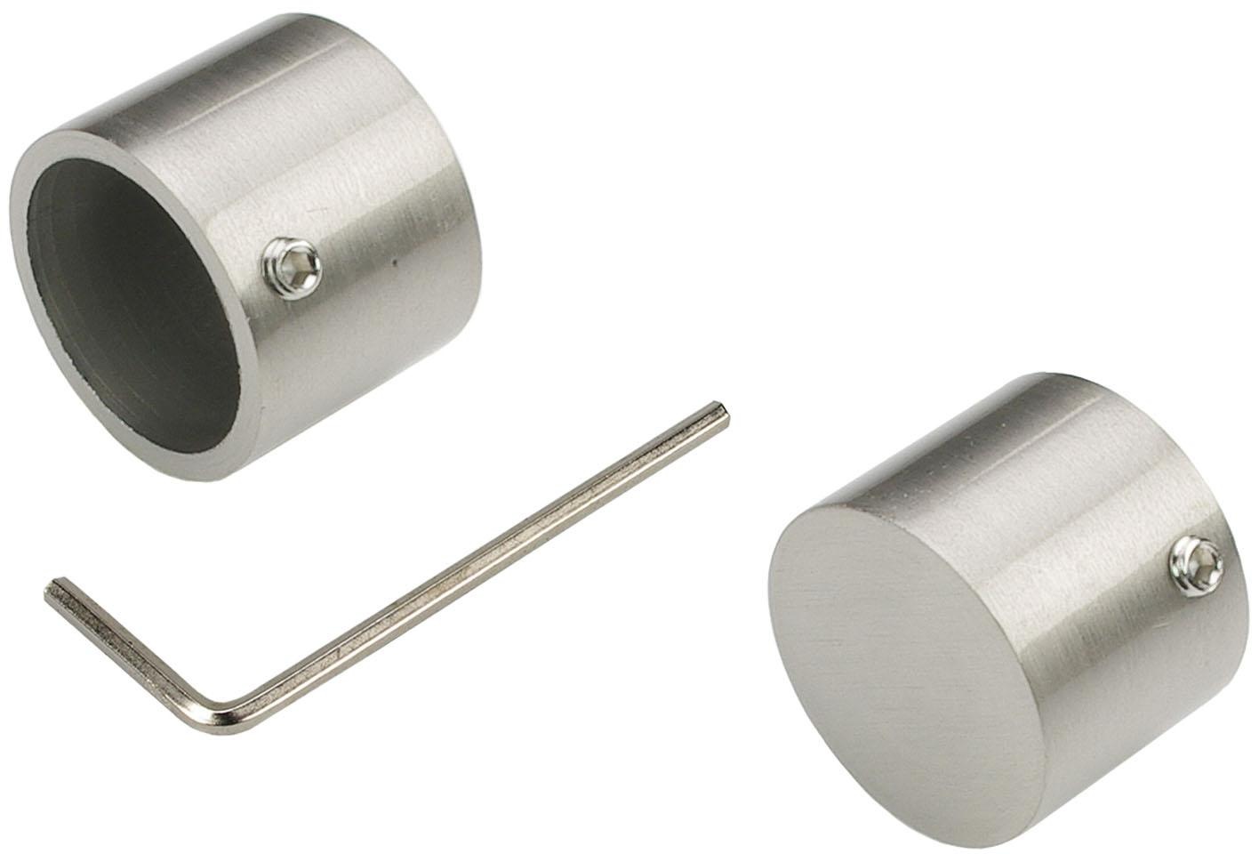 Liedeco Gardinenstange »CELQUADE02SG2L«, 2 läufig-läufig, Fixmaß, 2-läufig im Fixmaß Ø 25/20 mm