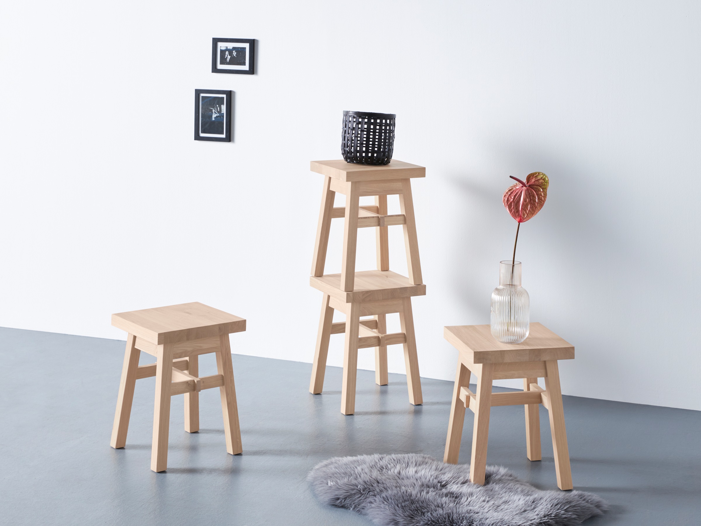 GALA Hocker »Joki«, (Set, 4 St., 4 Hocker im Set) kaufen