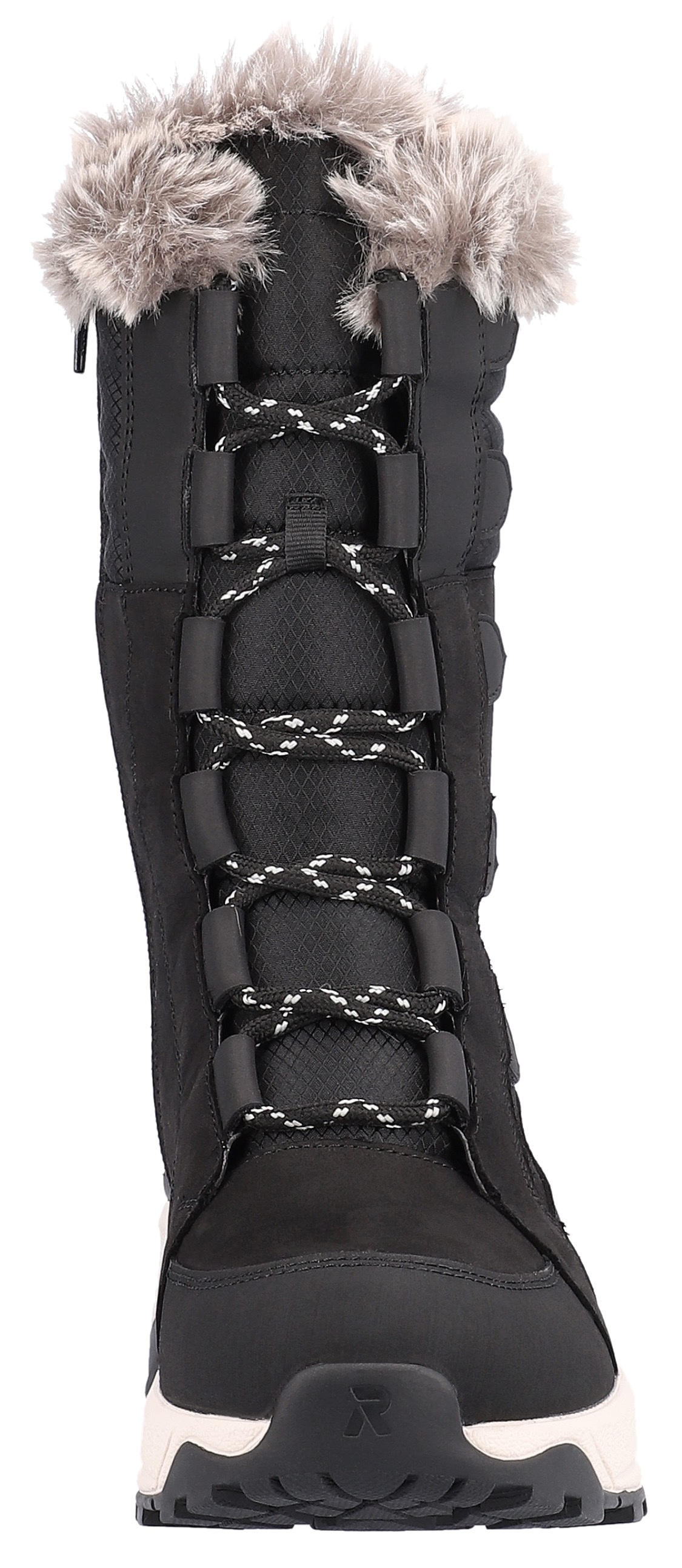 RIEKER Sport Winterboots, Schneeboots, Winterboots mit Lammwollfutter, Fiber Grip Laufsohle